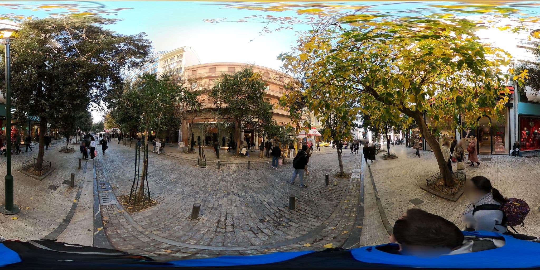 Street view near Electra Hotel, Athens — © thompsondt (CC BY-SA · Mapillary)