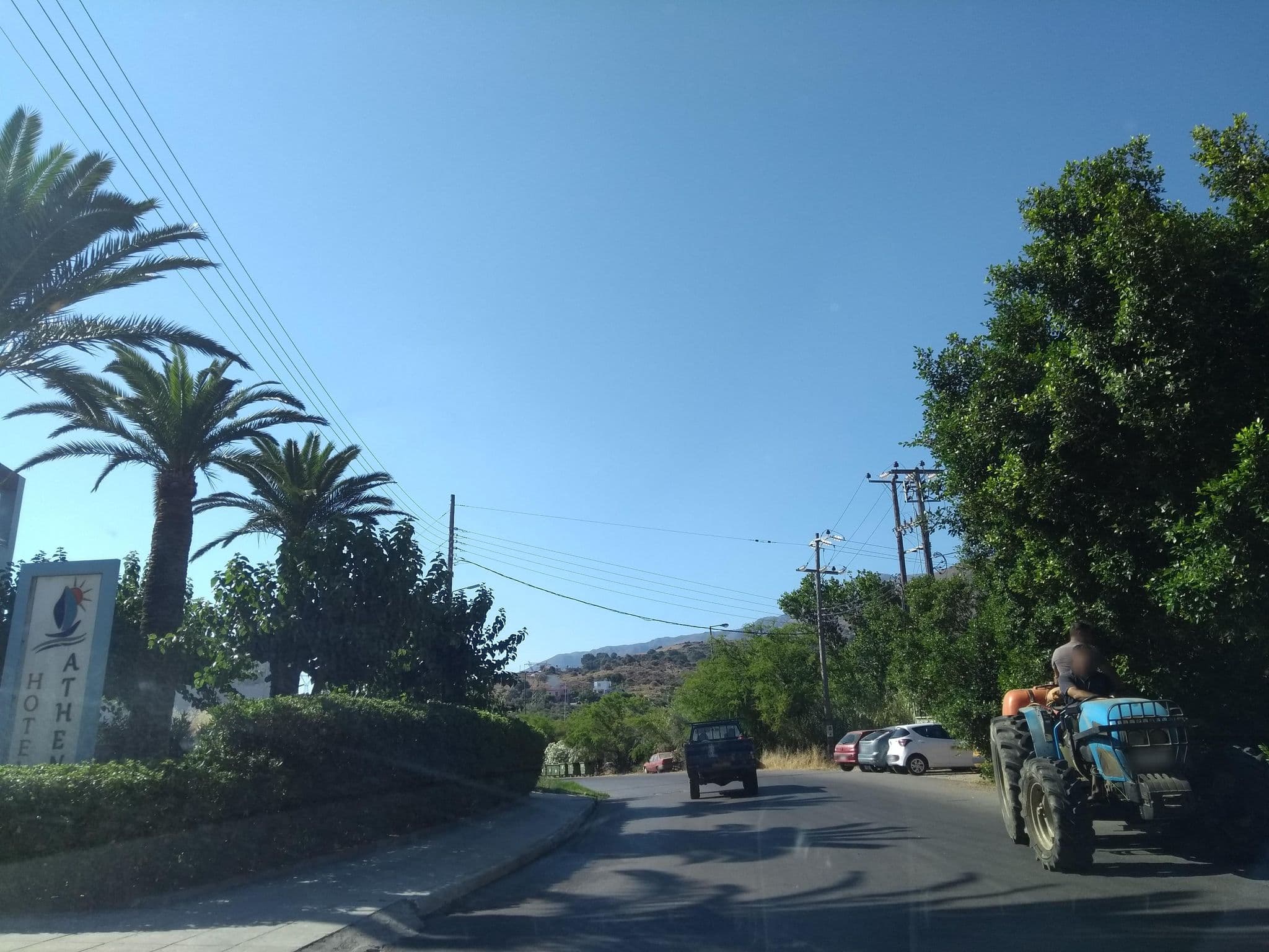 Street view near Hotel Athena, Georgioupolis