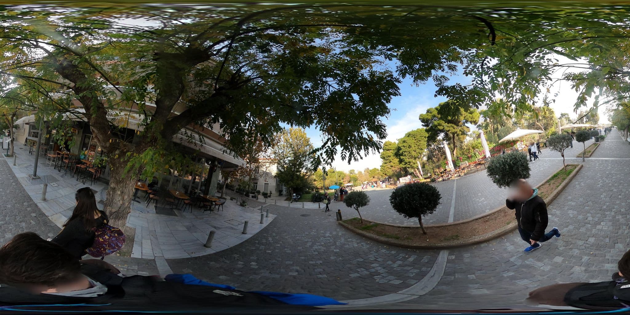 Street view near Acropolis Vision, Athens