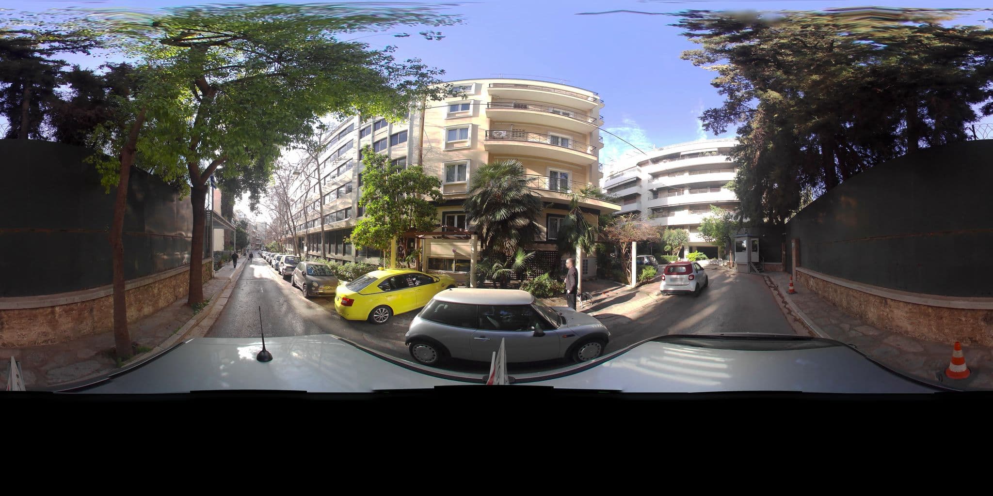 Street view near Best Western Plus Embassy Hotel, Zográfos — © zaf3kala (CC BY-SA · Mapillary)