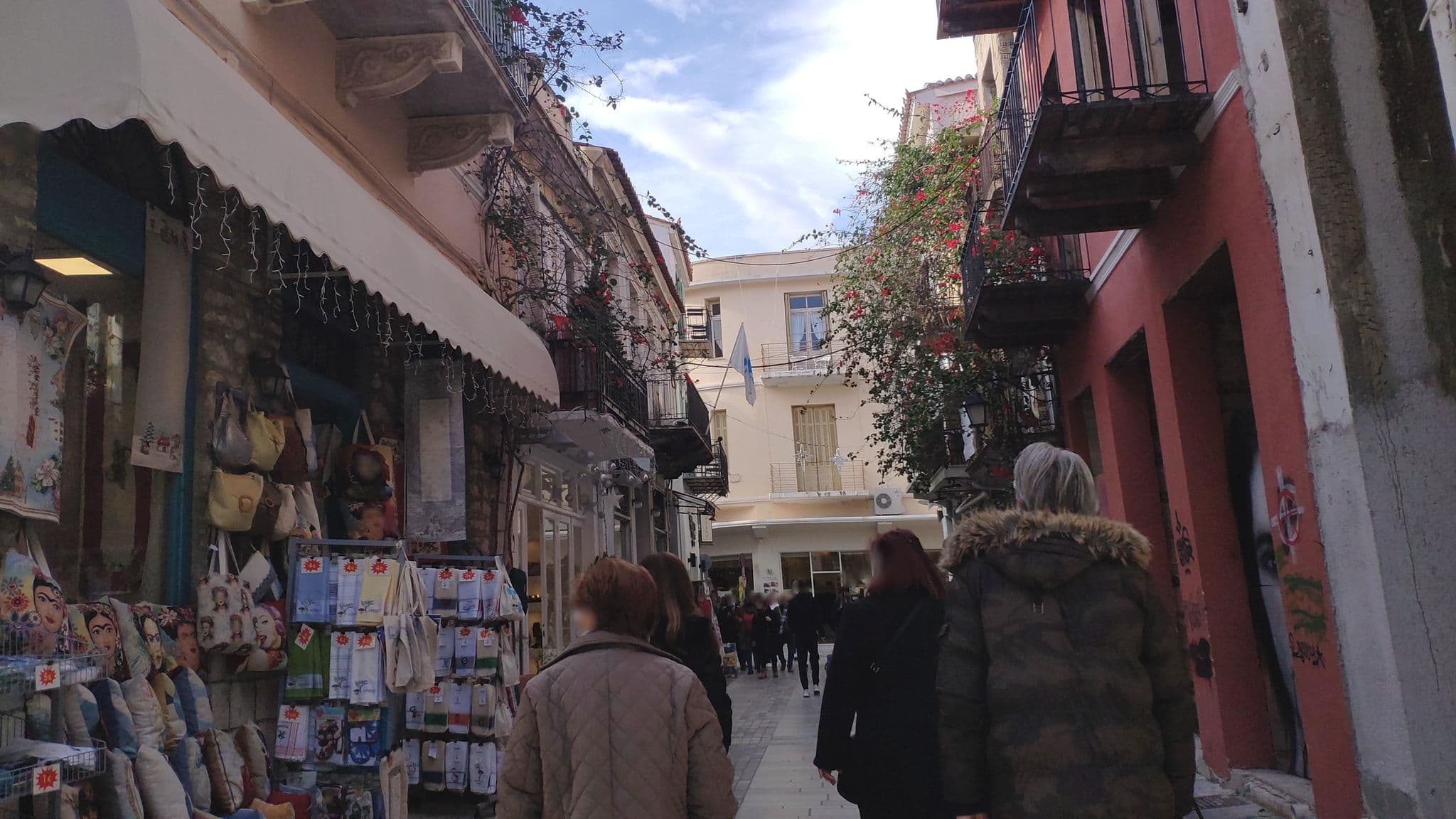 Street view near Atheaton Family Hotel, Náfplio — © pppetros (CC BY-SA · Mapillary)