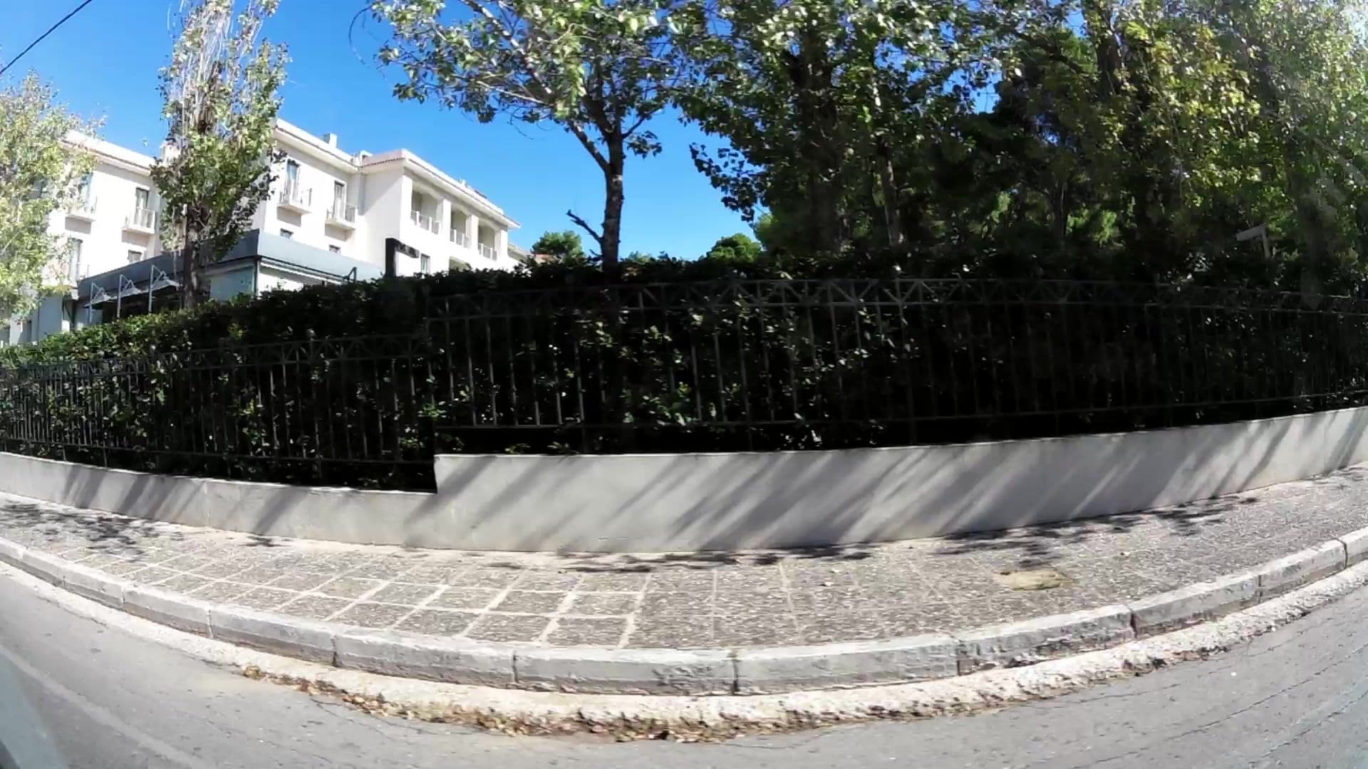 Street view near Domotel Kastri Hotel, Néa Erythraía — © kaartcam (CC BY-SA · Mapillary)