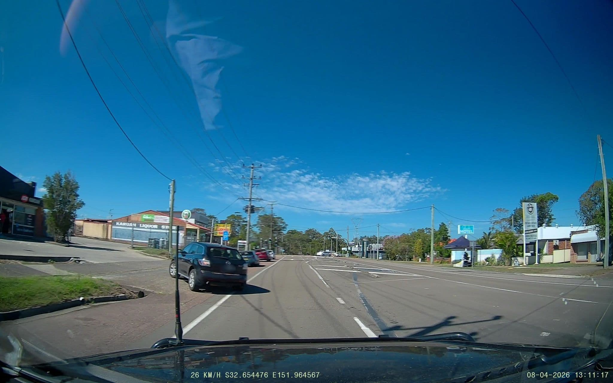 Street view near Riverside Motel, Karuah — © fizzie (CC BY-SA · Mapillary)