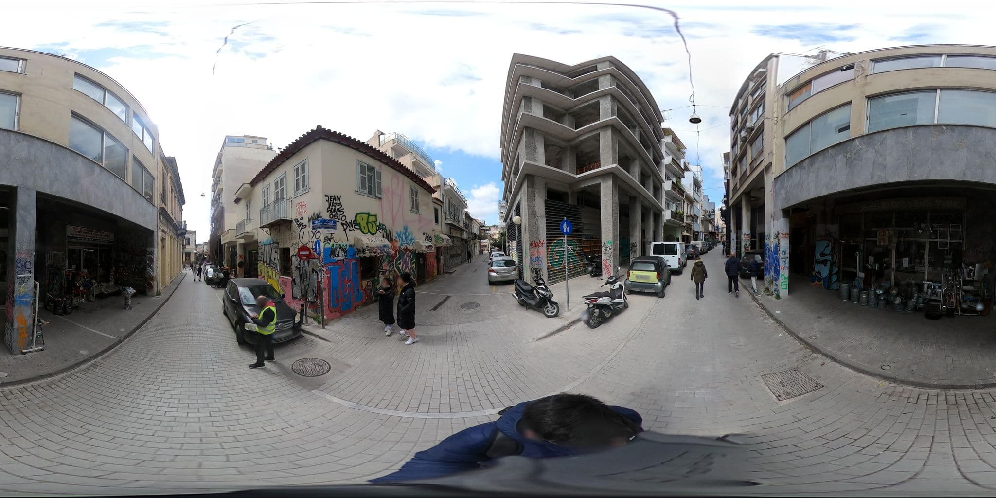 Street view near Pella Inn, Athens