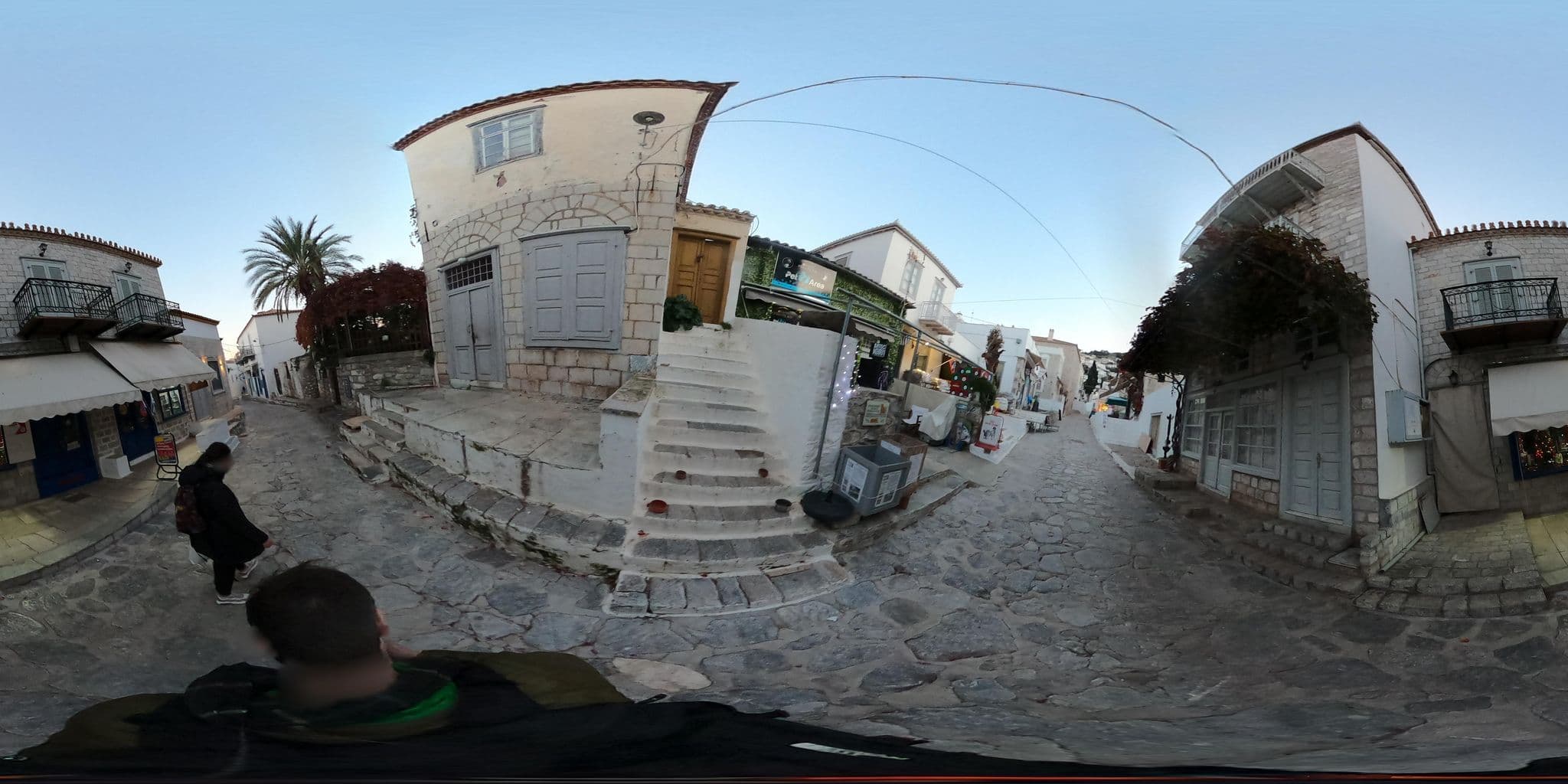 Street view near Botsis Guest House, Ýdra — © thompsondt (CC BY-SA · Mapillary)