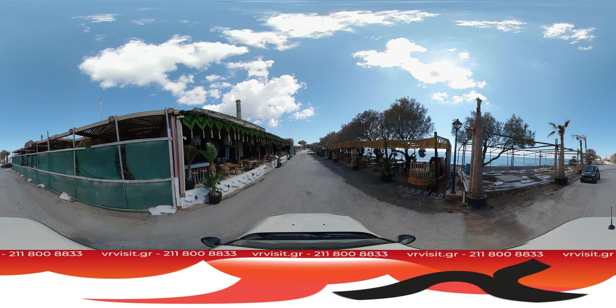 Street view near Anemos Beach Lounge Hotel, Emporeío — © VRvisit (CC BY-SA · Mapillary)