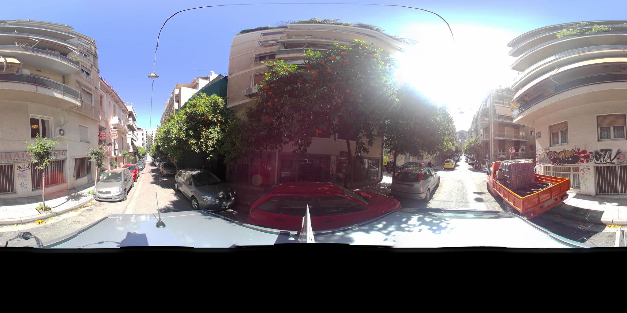 Street view near Attiki Evans Hotel, Athens — © zaf3kala (CC BY-SA · Mapillary)
