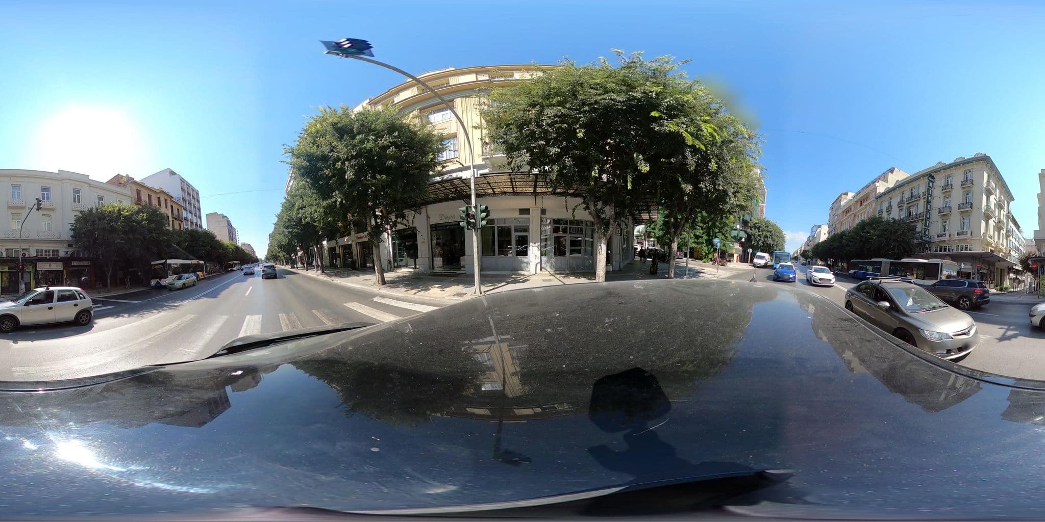 Street view near Modern Revival, Thessaloníki — © geraki (CC BY-SA · Mapillary)