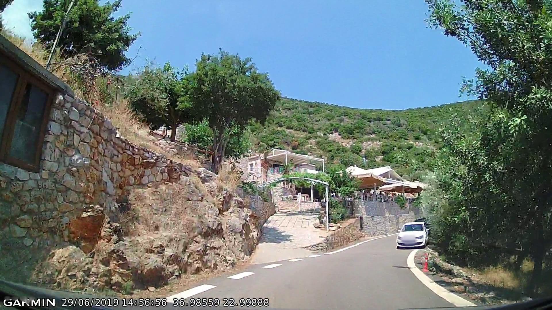 Street view near Hotel Cavo Kortia, Leonídio — © pppetros (CC BY-SA · Mapillary)