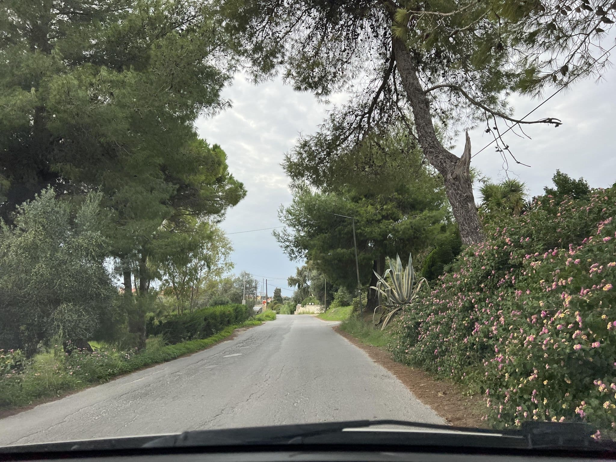 Street view near Bakery Apartments, Agios Georgis