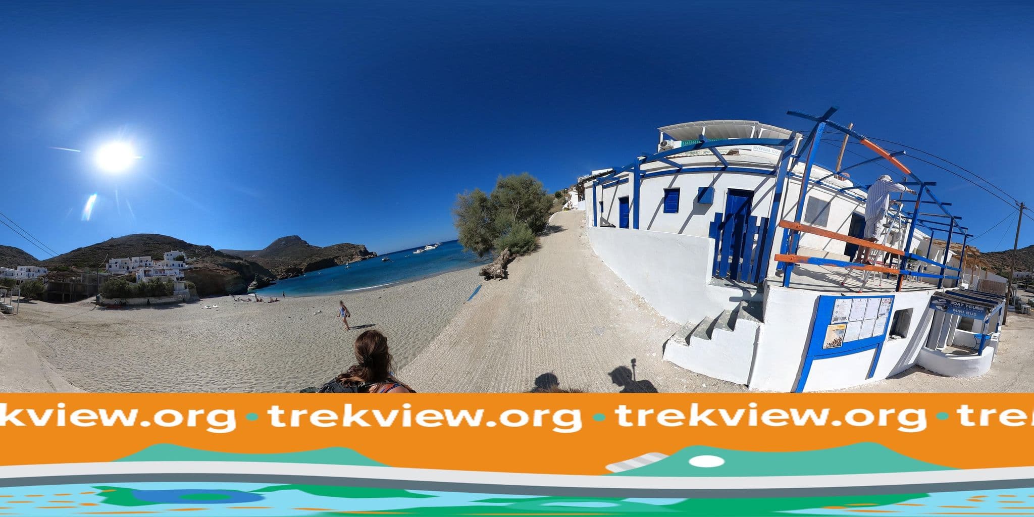 Street view near Blue Sand Hotel & Suites, Íos — © trekviewed (CC BY-SA · Mapillary)