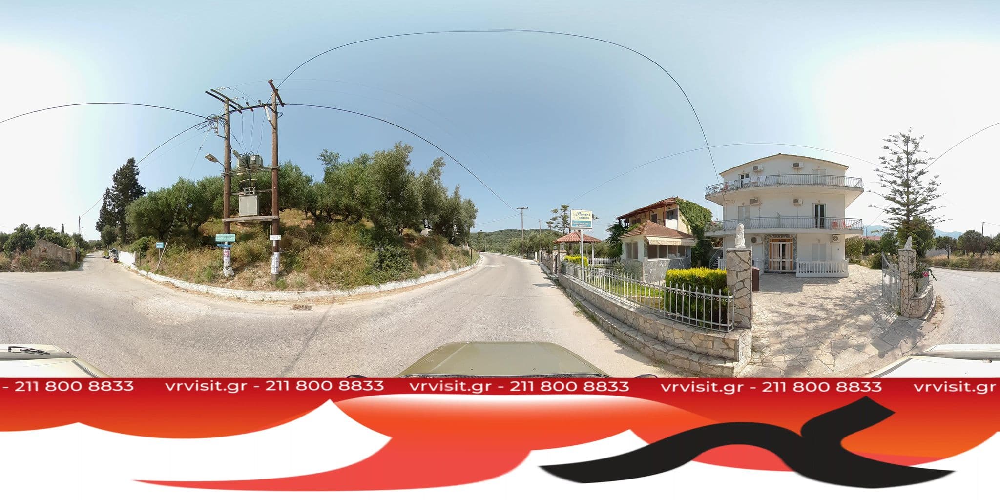Street view near Blue bay hotel, Katastárion — © VRvisit (CC BY-SA · Mapillary)