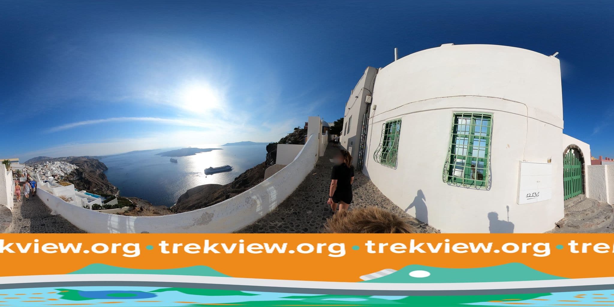 Street view near Opera Mansion Santorini, Firá