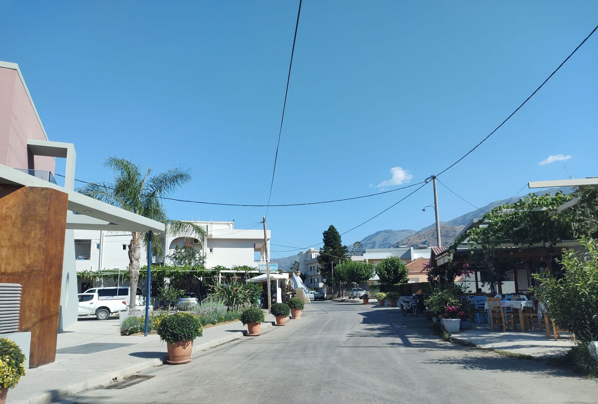 Street view near Glaros, Georgioupolis