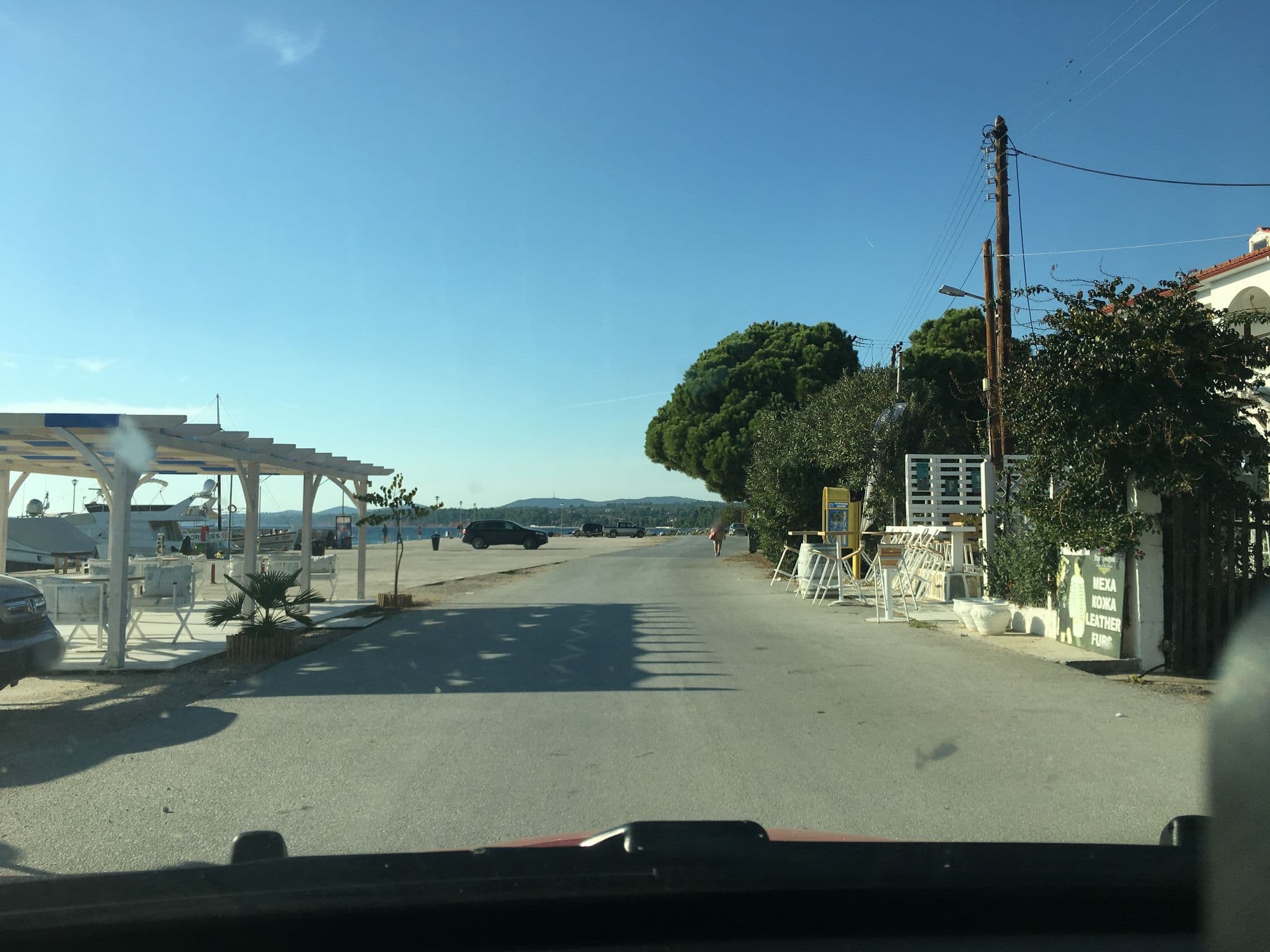 Street view near Villa Marina, Níkiti