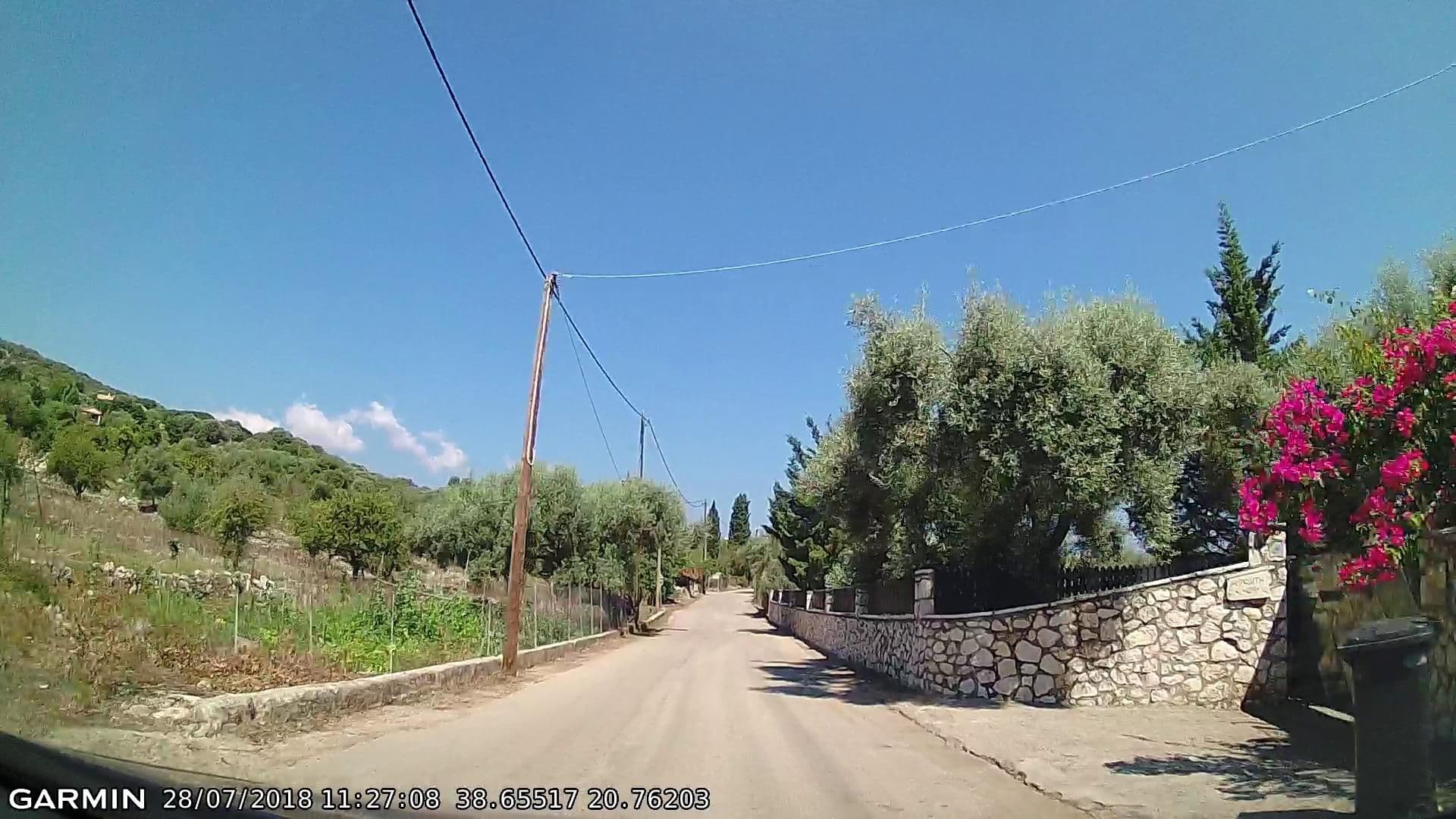 Street view near Villa Eleni, Nidhríon — © pppetros (CC BY-SA · Mapillary)