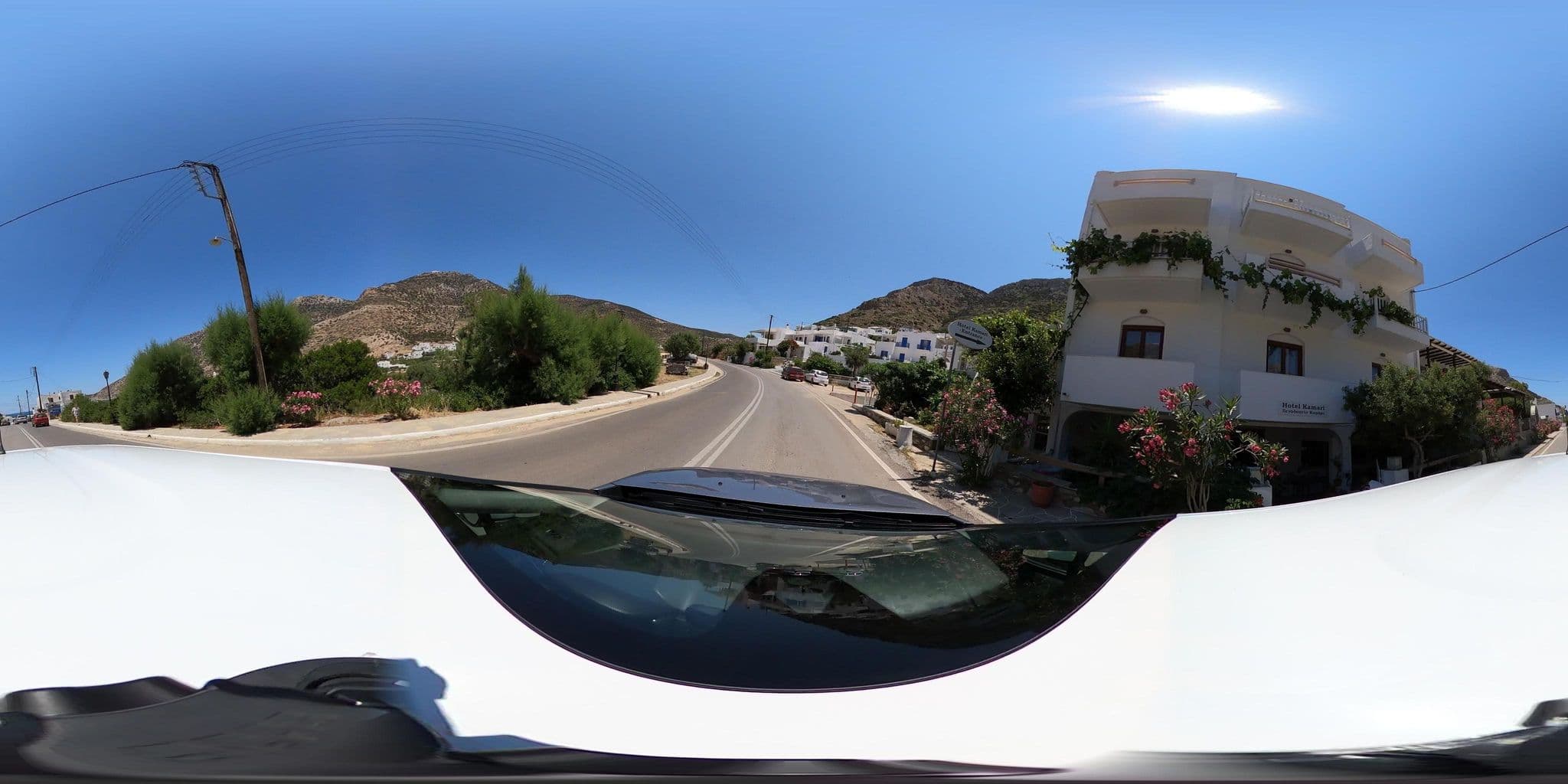 Street view near Hotel Kamari, Adámas — © katagrafes (CC BY-SA · Mapillary)