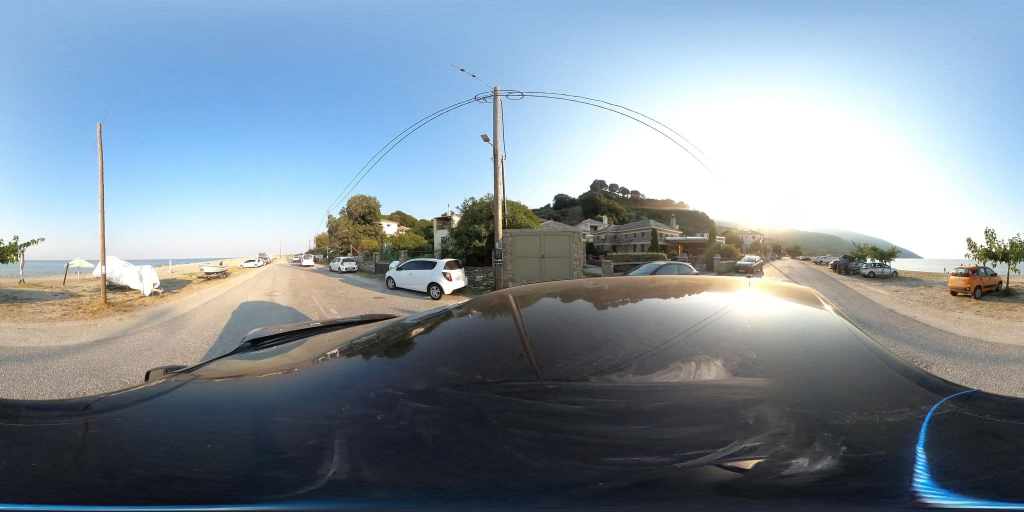 Street view near Sunrise sea villa, Zagorá — © geraki (CC BY-SA · Mapillary)