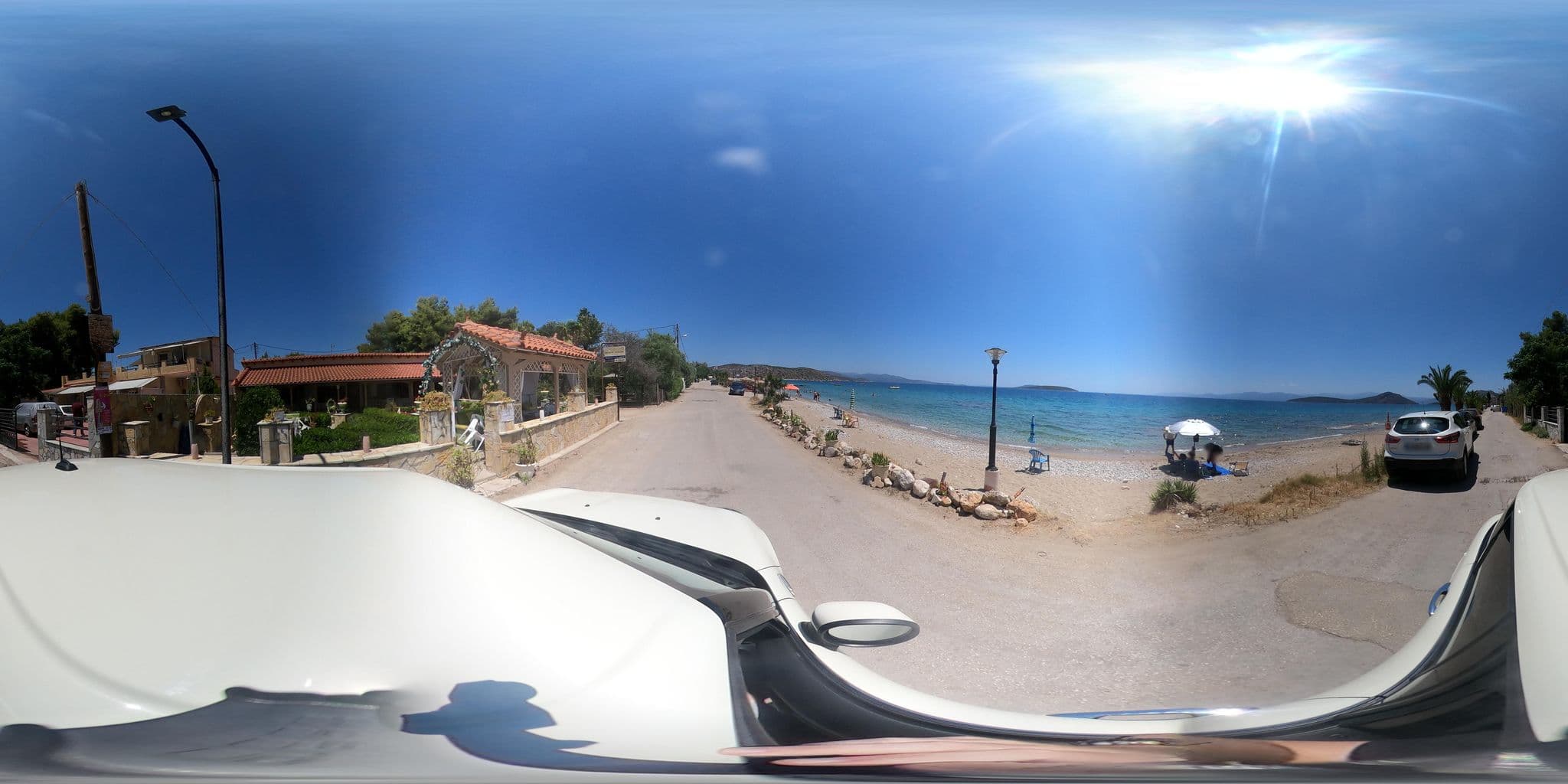 Street view near Dimitris beach house, Drépanon — © efikour (CC BY-SA · Mapillary)