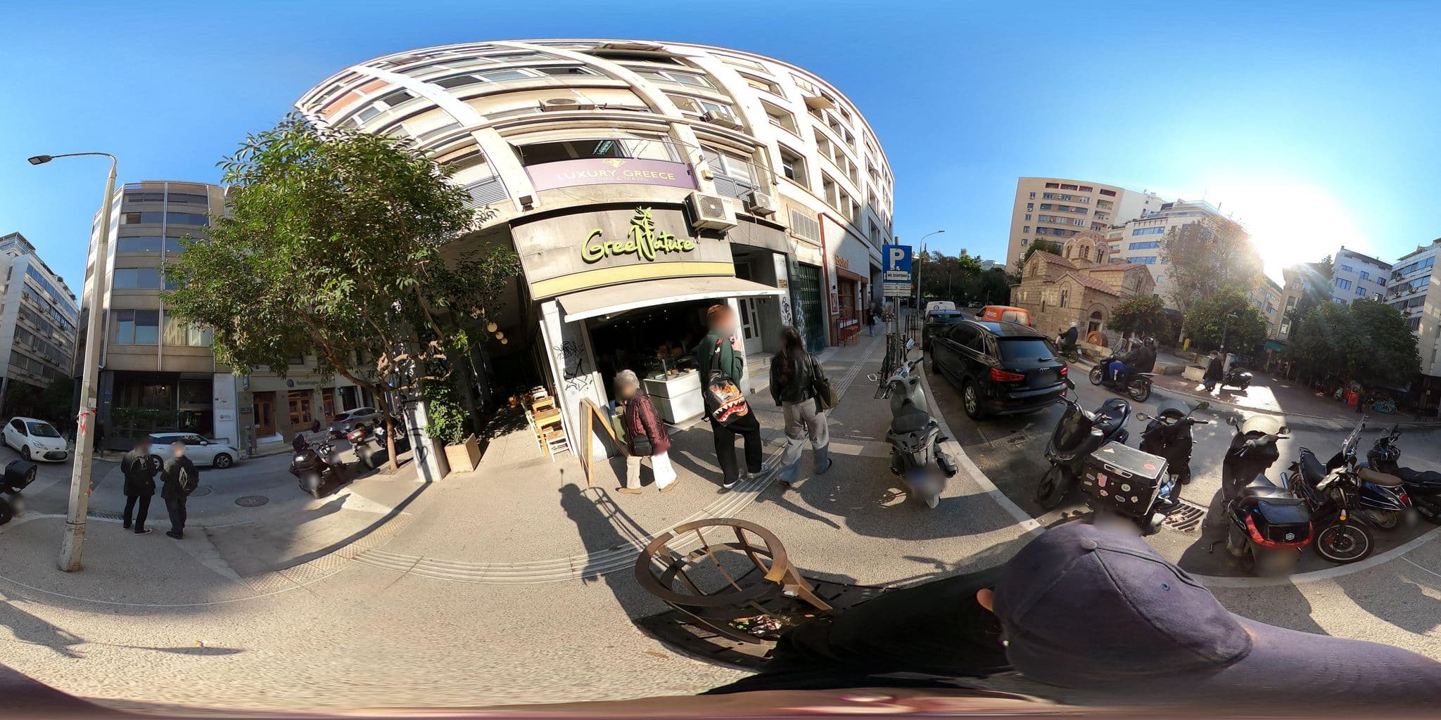 Street view near The Gem Society Boutique Hotel & Spa, Athens — © costasl (CC BY-SA · Mapillary)
