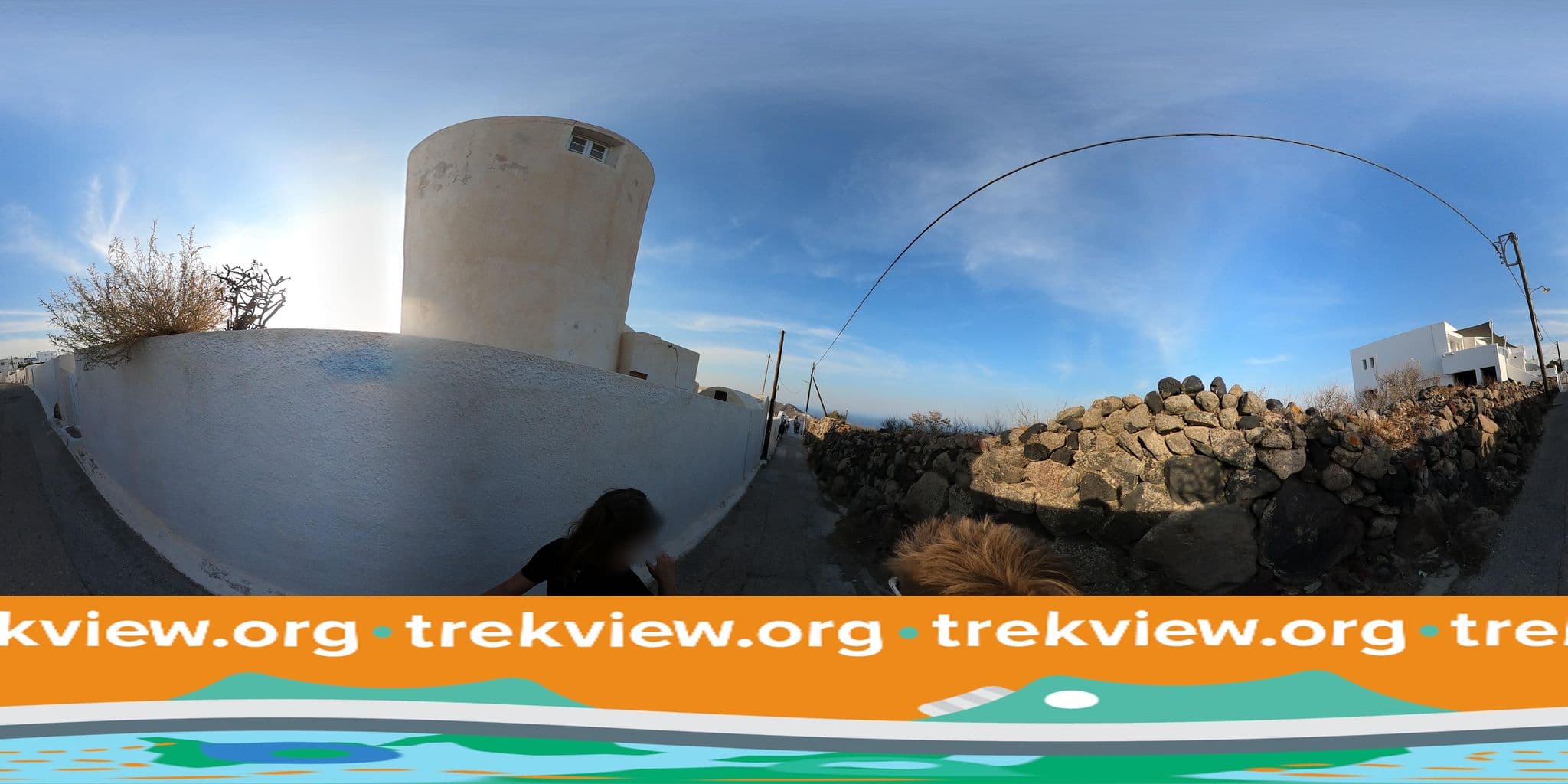 Street view near Ilioperato Santorini, Firá — © trekviewed (CC BY-SA · Mapillary)