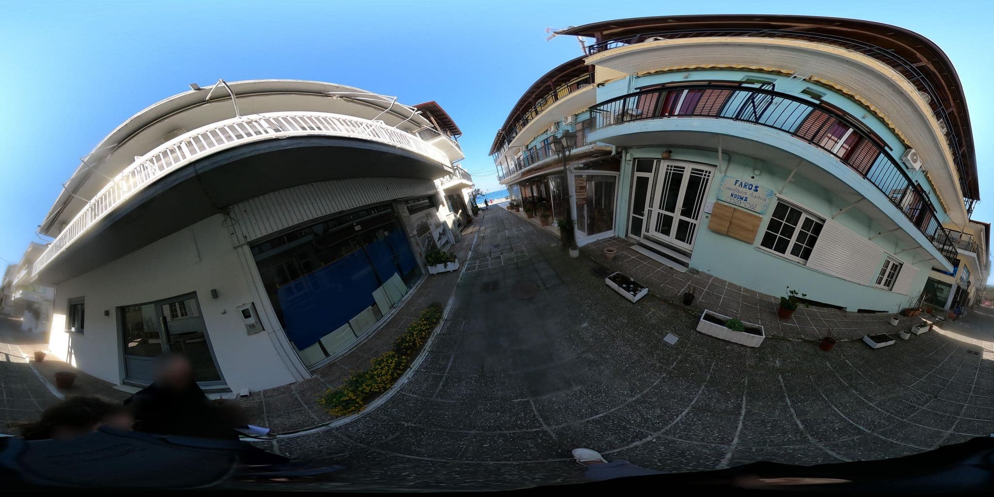 Street view near Hotel Akrogiali, Aigáni — © efikour (CC BY-SA · Mapillary)