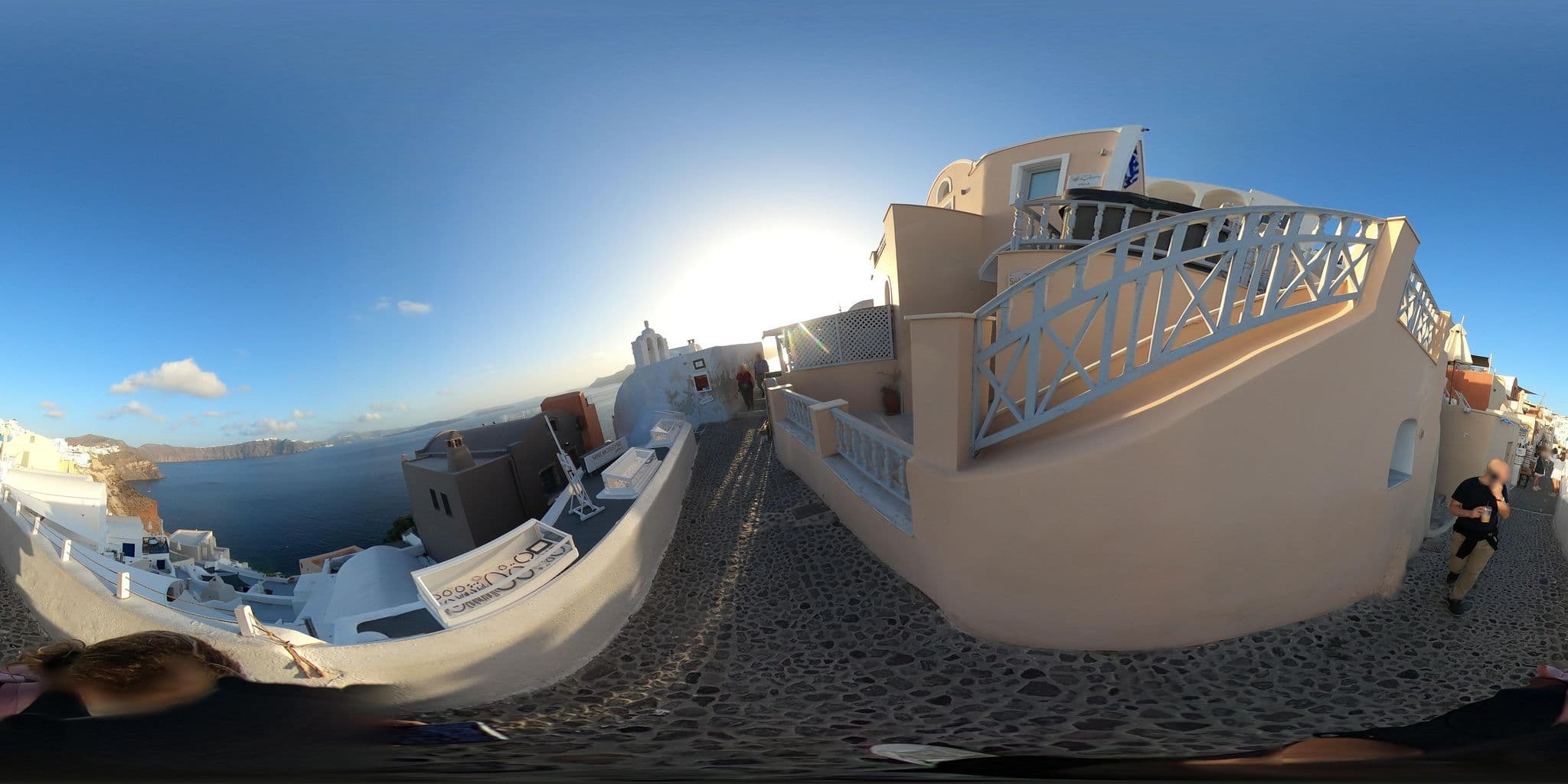 Street view near Hector Cave House, Oía — © efikour (CC BY-SA · Mapillary)