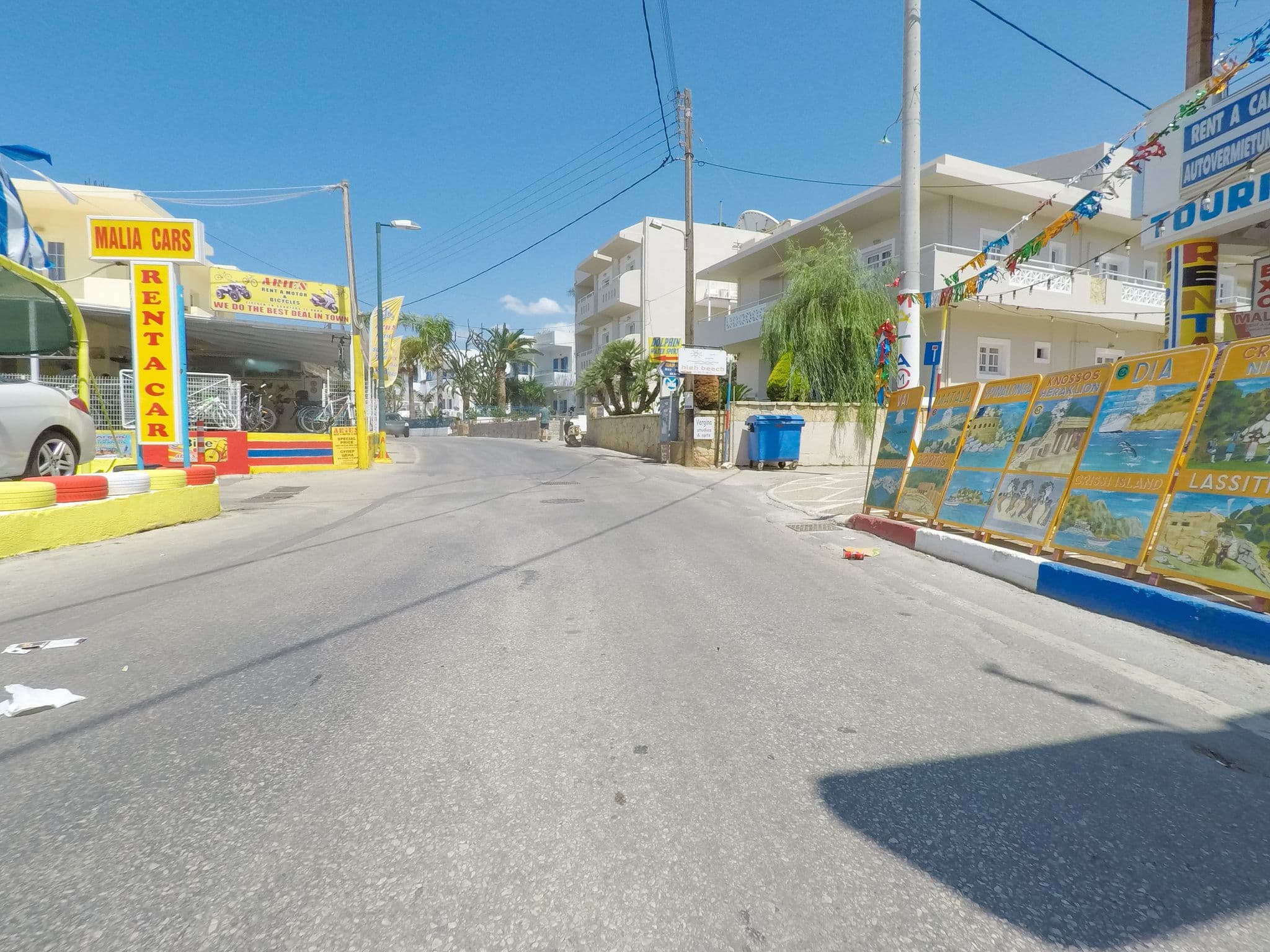 Street view near Vergina studios & apts, Mália — © esario (CC BY-SA · Mapillary)