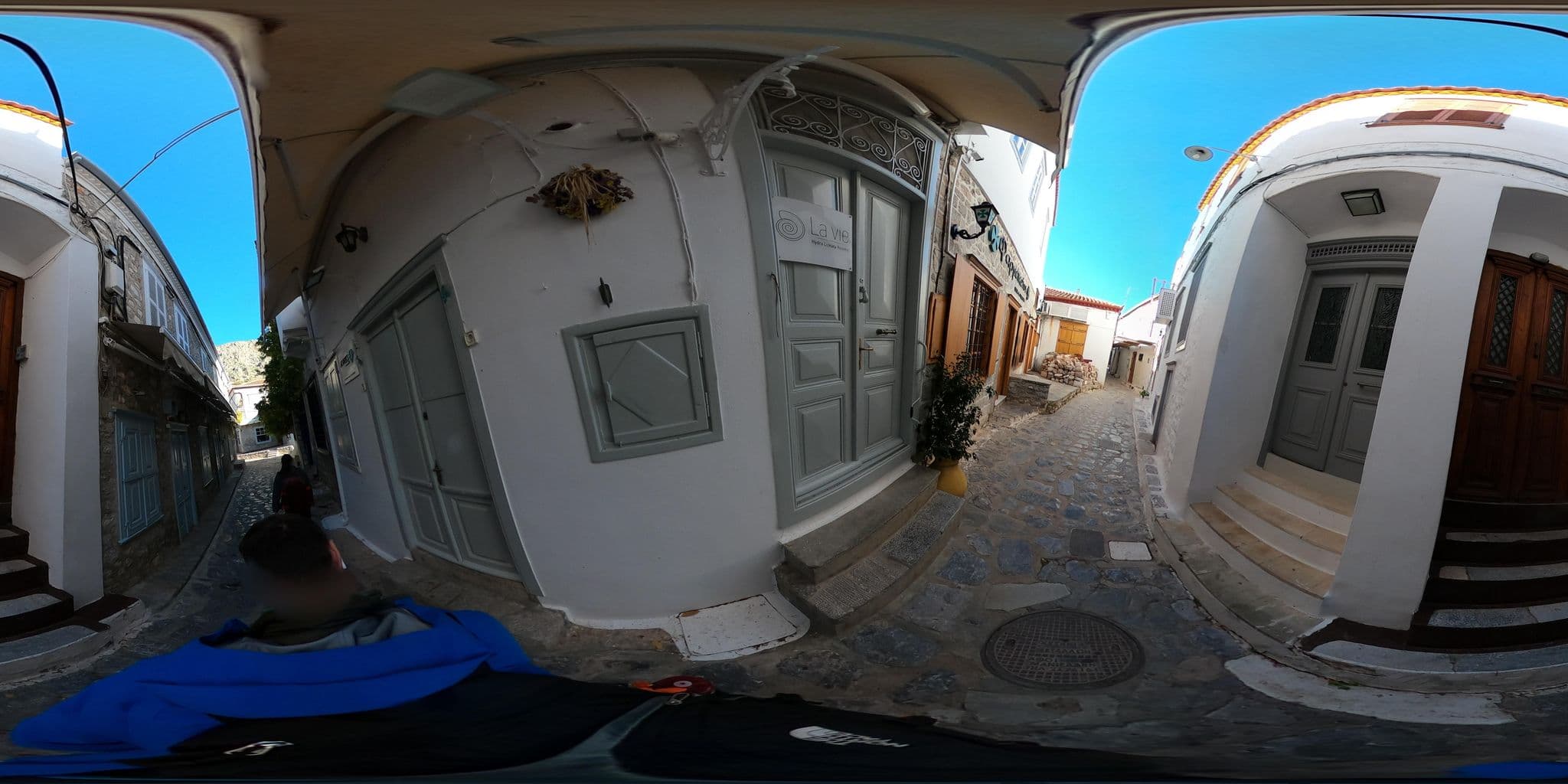 Street view near Areti Pension, Ýdra — © thompsondt (CC BY-SA · Mapillary)