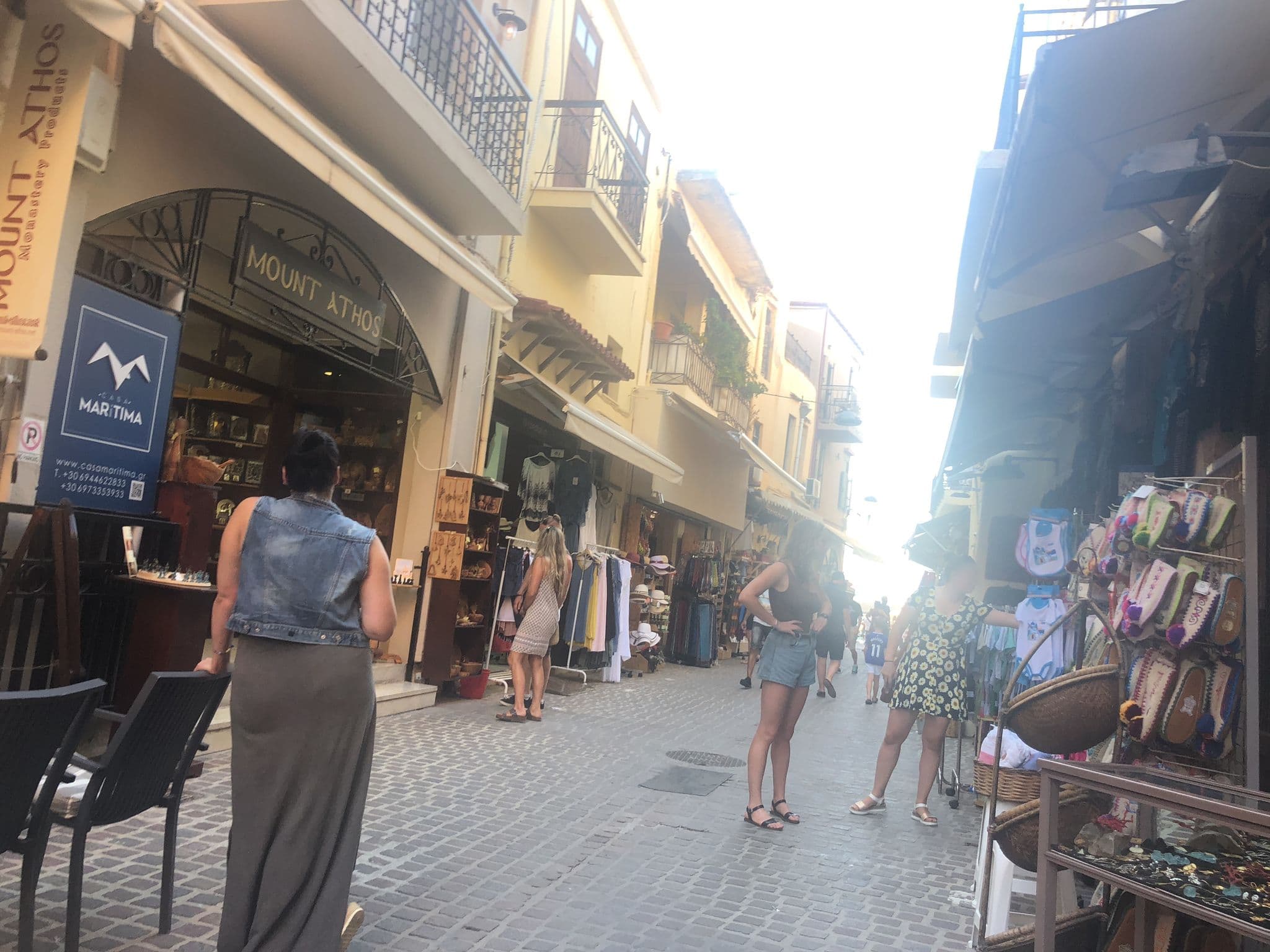 Street view near Santa Elena Boutique Rooms, Chaniá — © rikkekofoed (CC BY-SA · Mapillary)