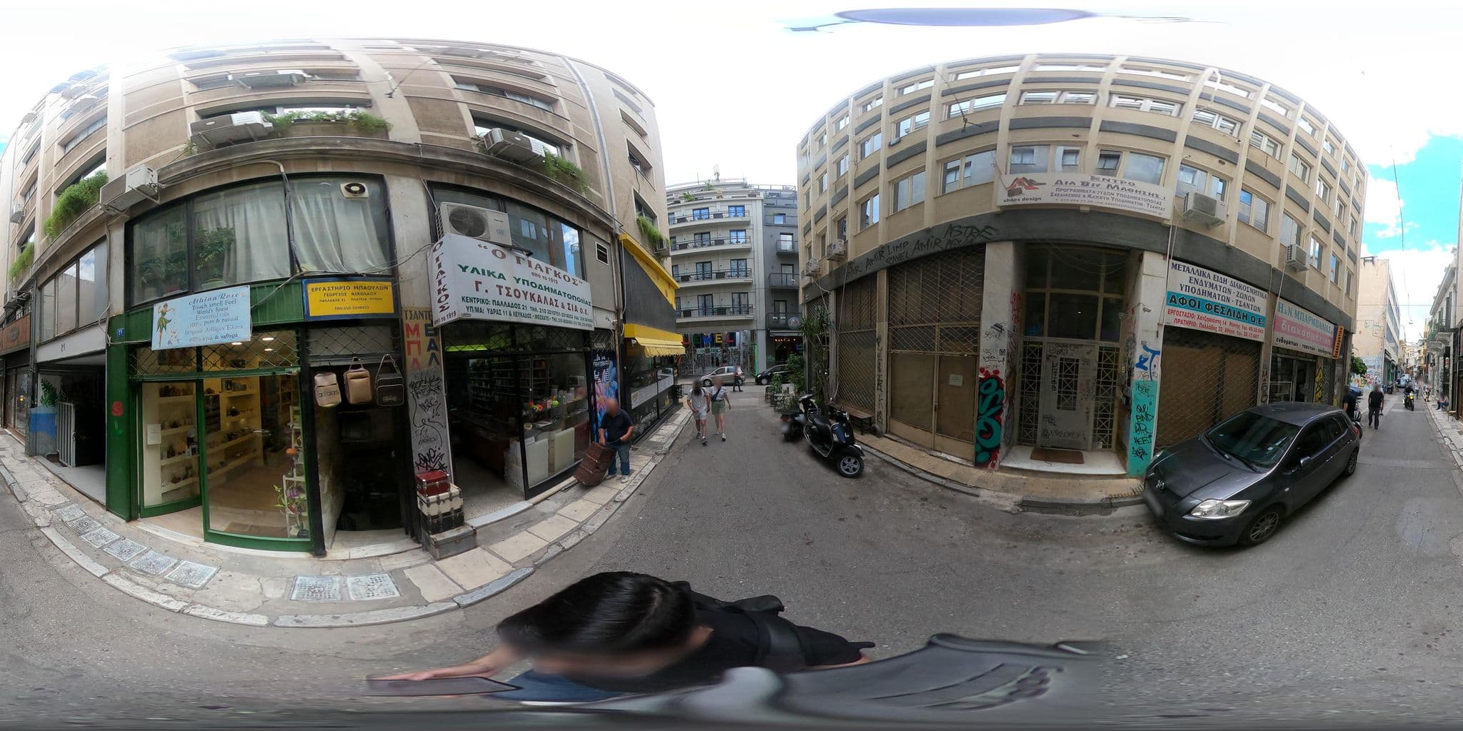 Street view near The Fountain Athens, Athens