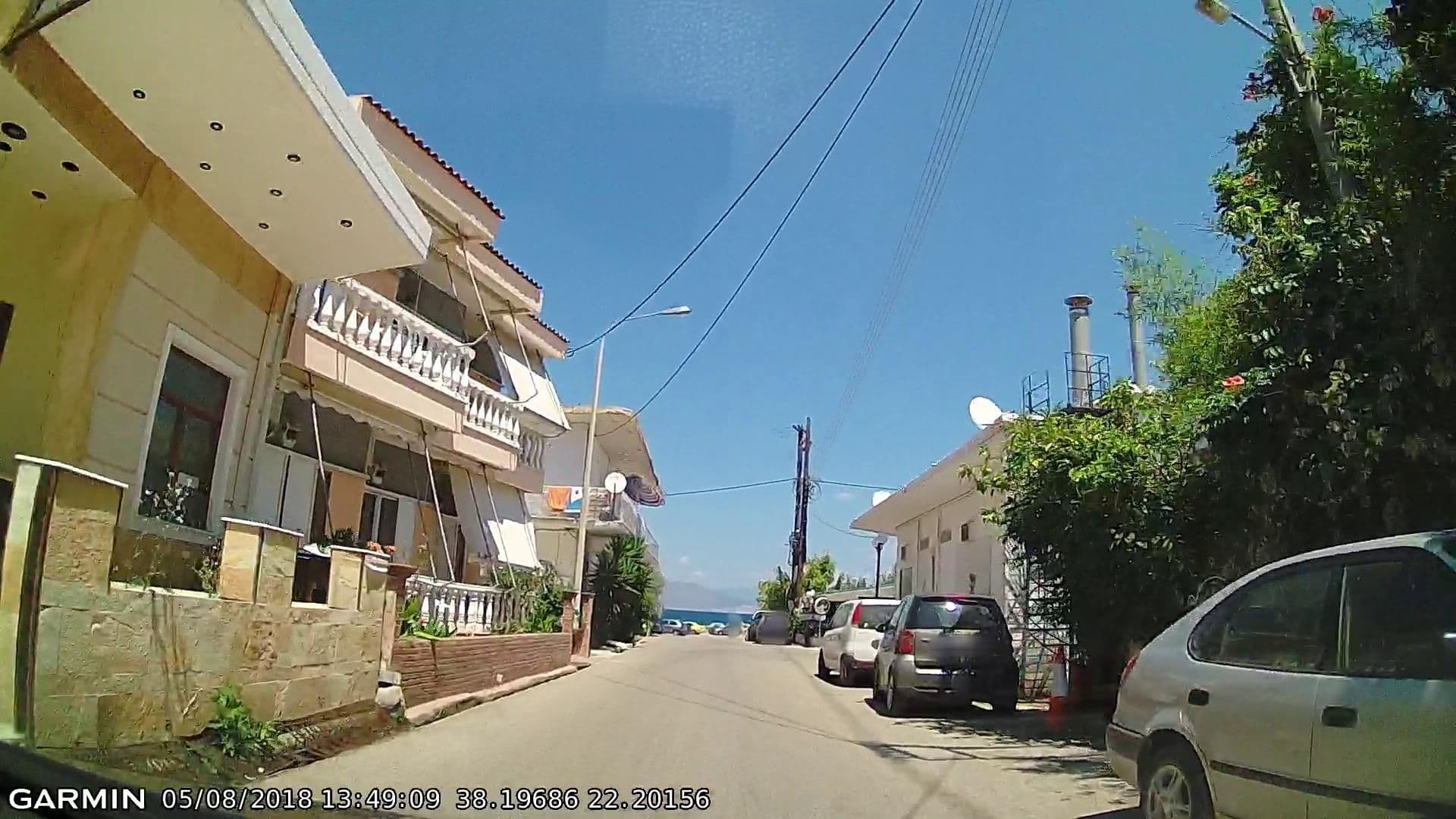 Street view near Konnie Seaside House, Diakoptó — © pppetros (CC BY-SA · Mapillary)