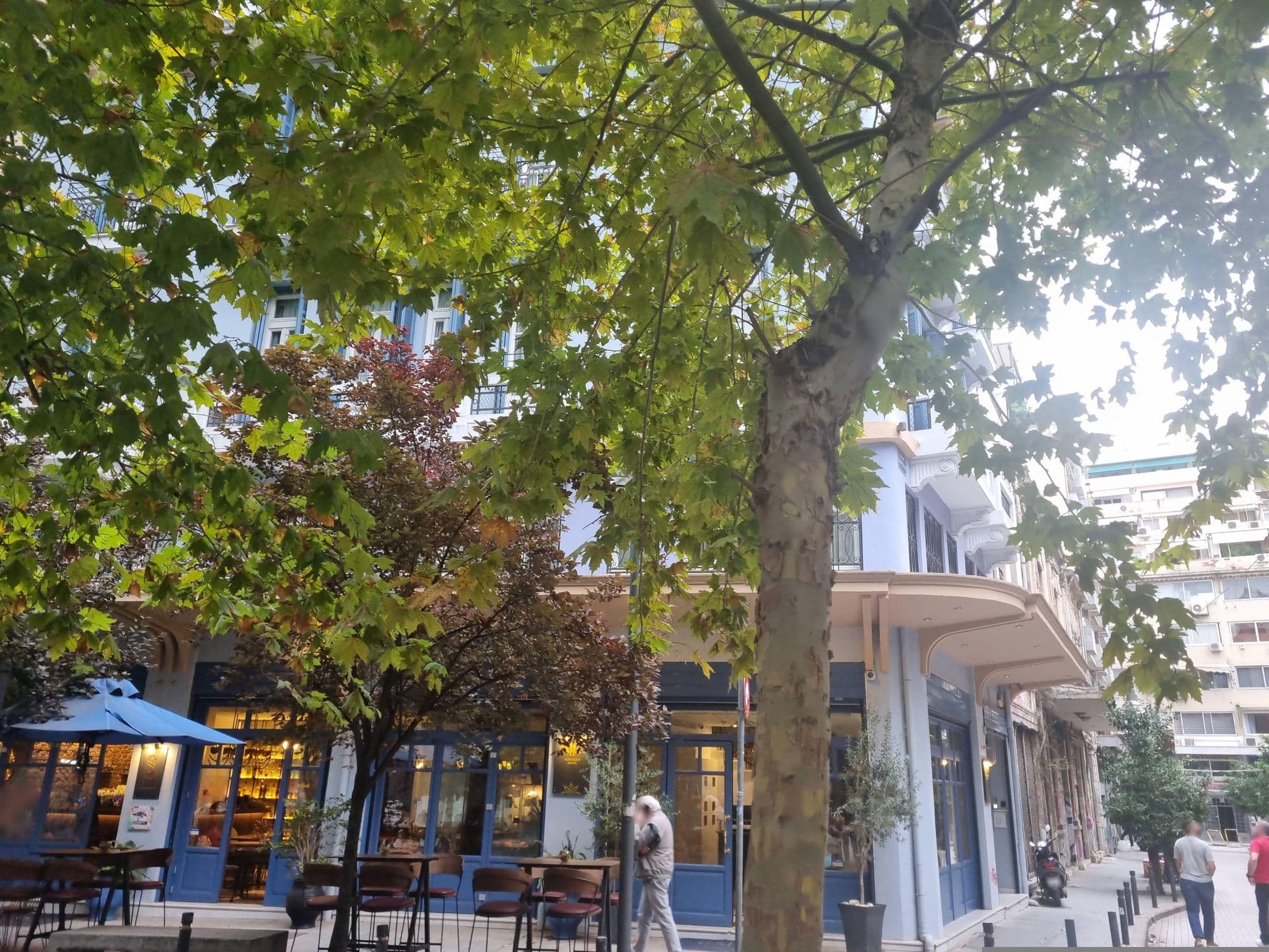 Street view near Hôtel Bahar Boutique, Thessaloníki — © chibiYuzu (CC BY-SA · Mapillary)