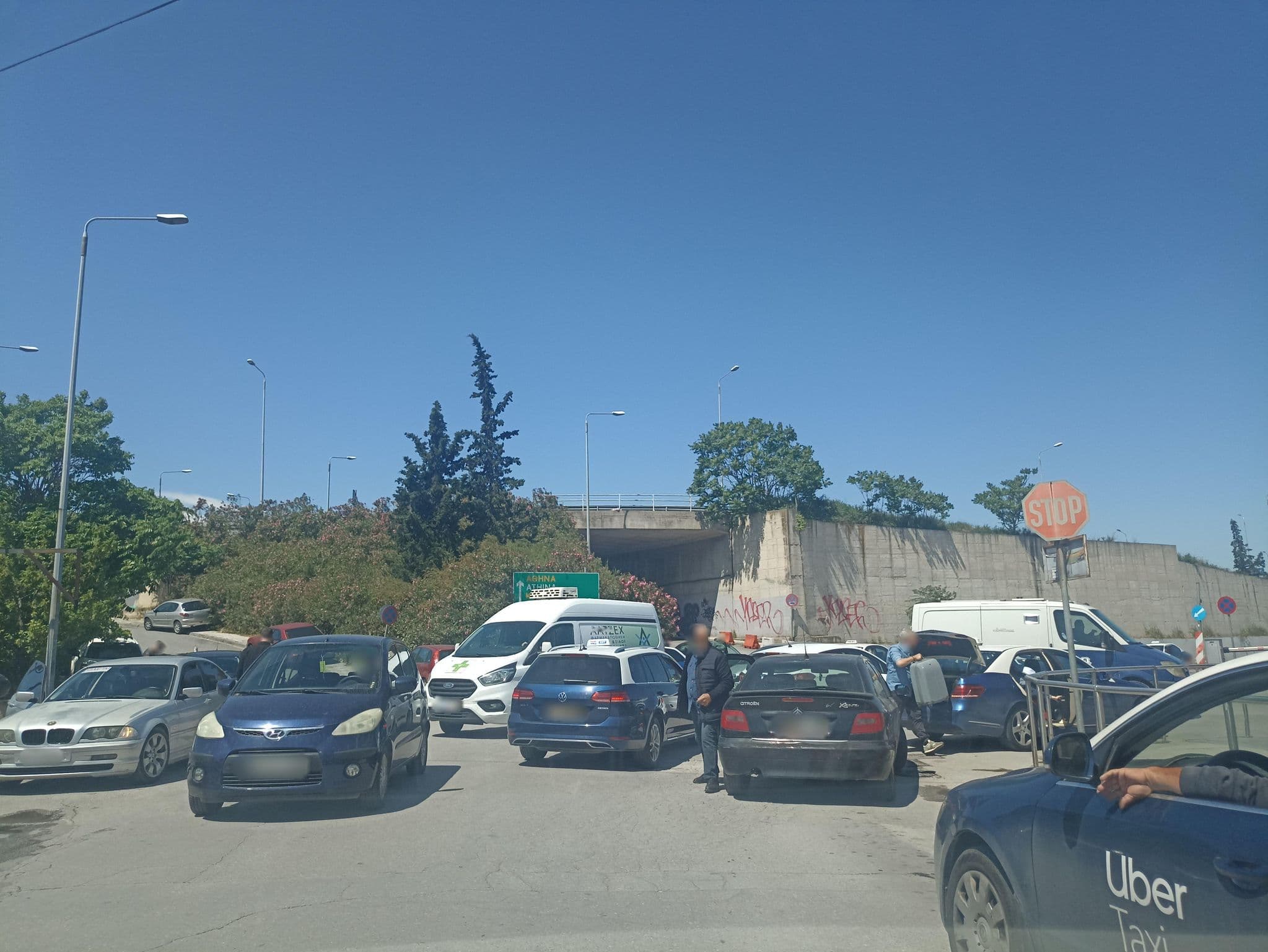 Street view near CityDome, Meneméni — © geraki (CC BY-SA · Mapillary)