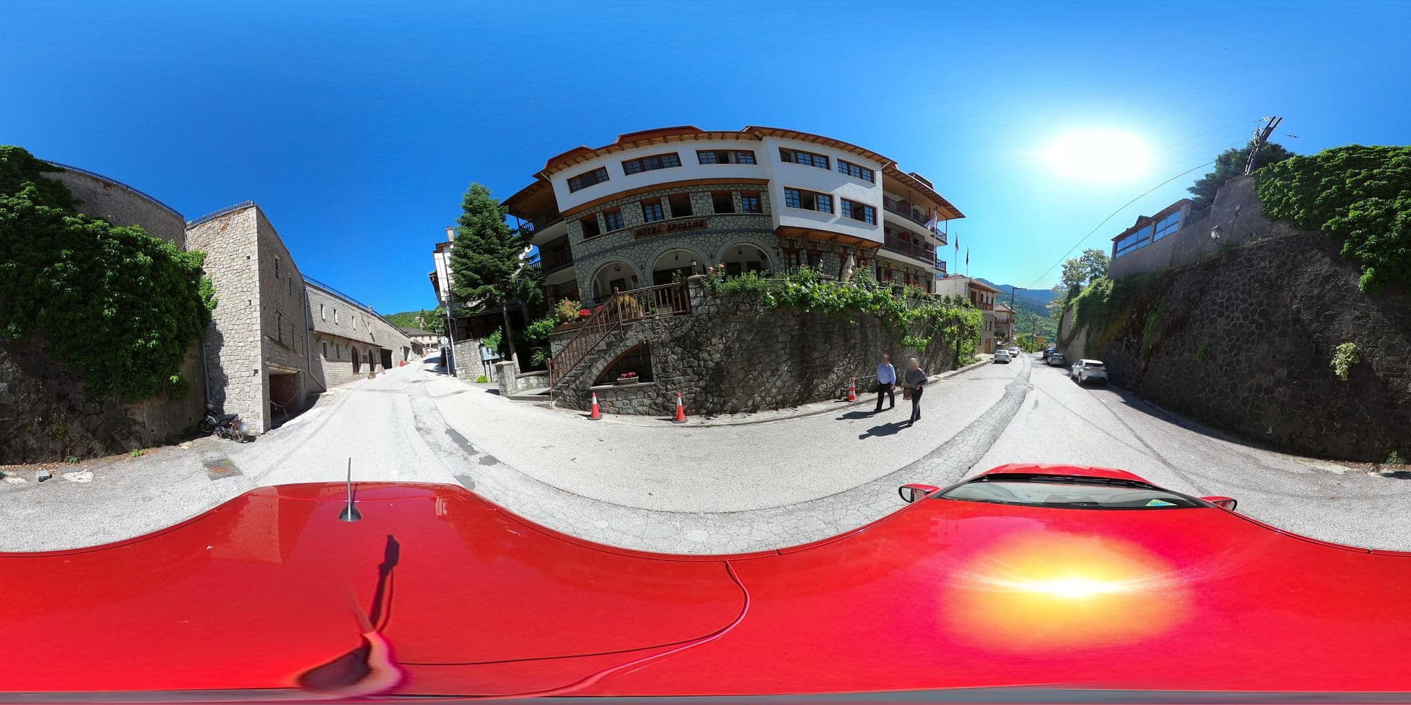 Street view near Apollon Hotel, Metsovo — © nglf (CC BY-SA · Mapillary)