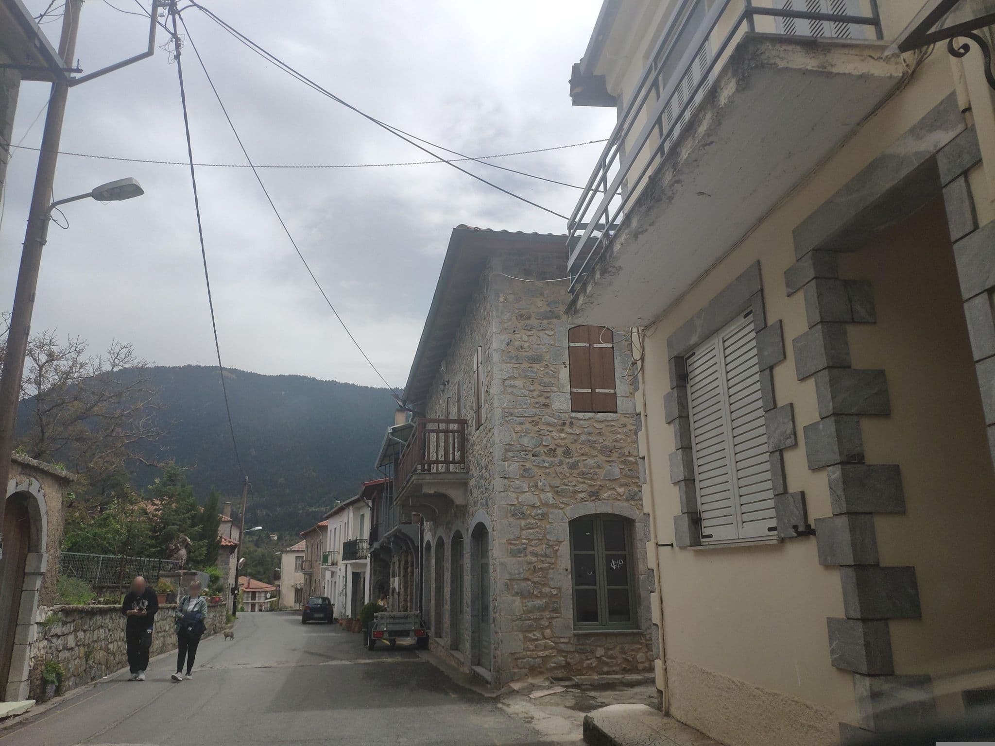 Street view near Melivoia Hotel, Levídion — © pppetros (CC BY-SA · Mapillary)