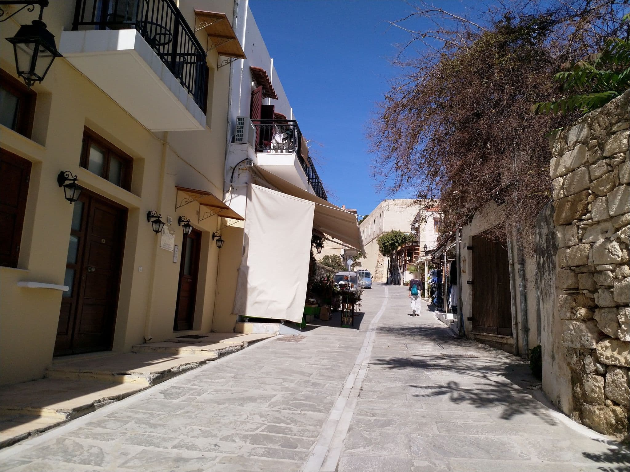 Street view near Palazzo Fortezza, Rethymno