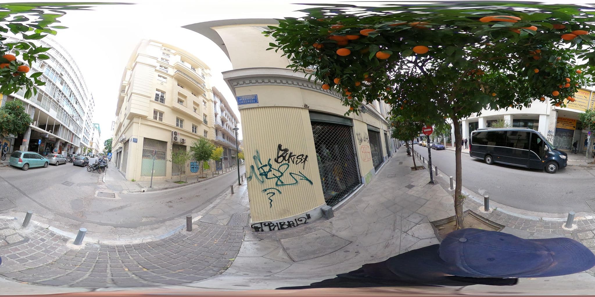 Street view near Adia Hotel, Athens — © costasl (CC BY-SA · Mapillary)