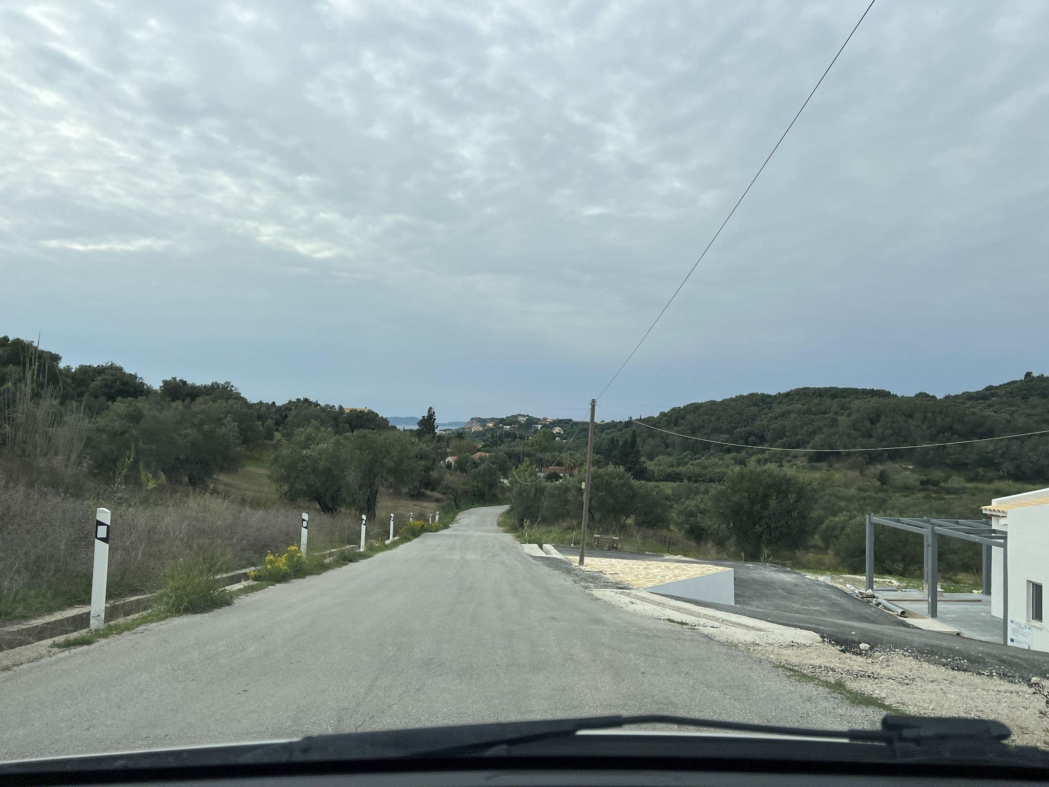 Street view near Corfu Farmer, Agios Georgis