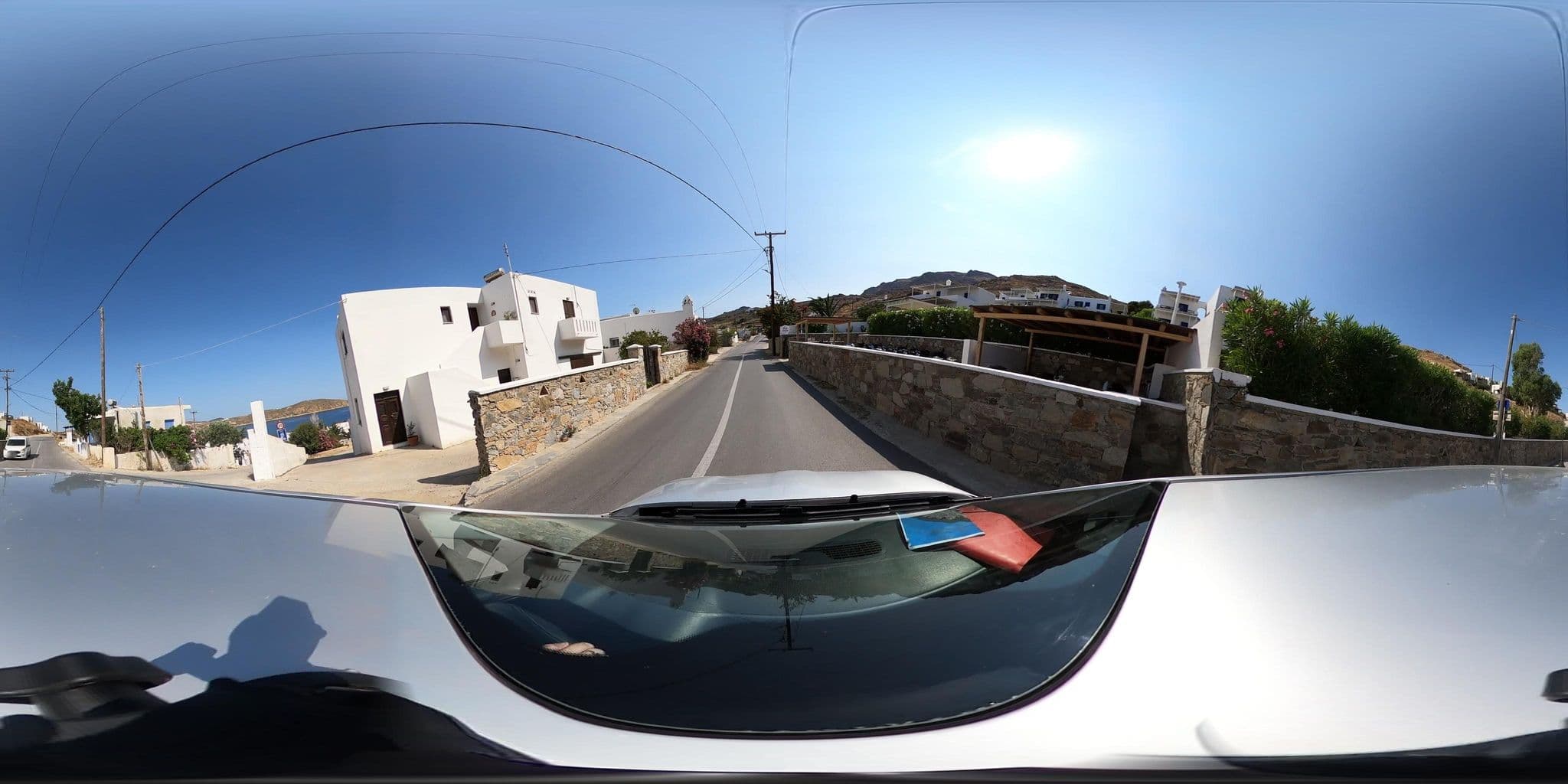 Street view near Aigaion Aetherium Apartments, Adámas