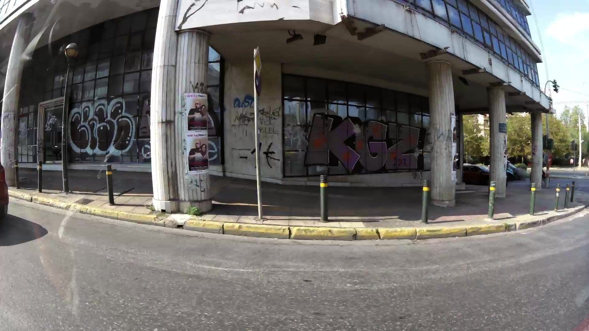 Street view near Athenaeum, Výronas — © kaartcam (CC BY-SA · Mapillary)