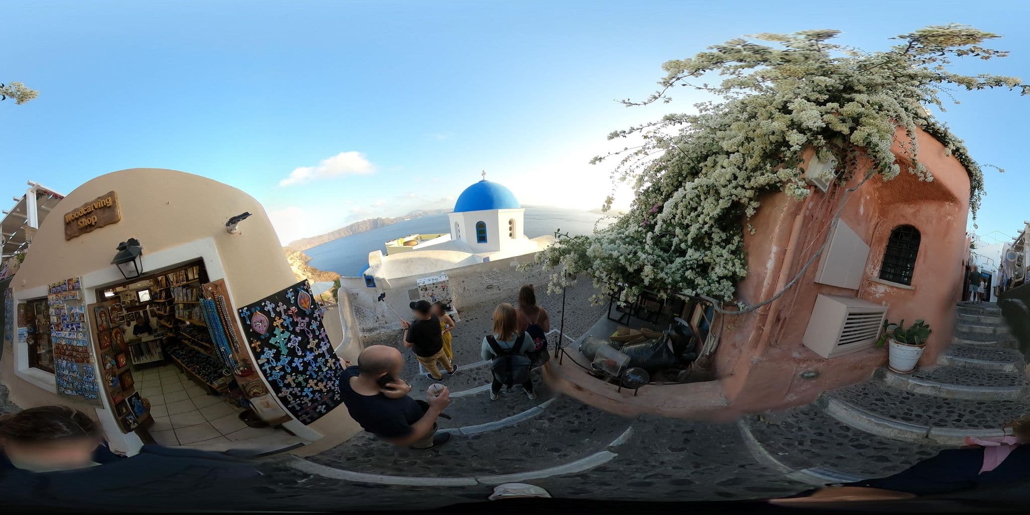 Street view near Elias Cave House 270o Caldera View Oia, Oía — © efikour (CC BY-SA · Mapillary)