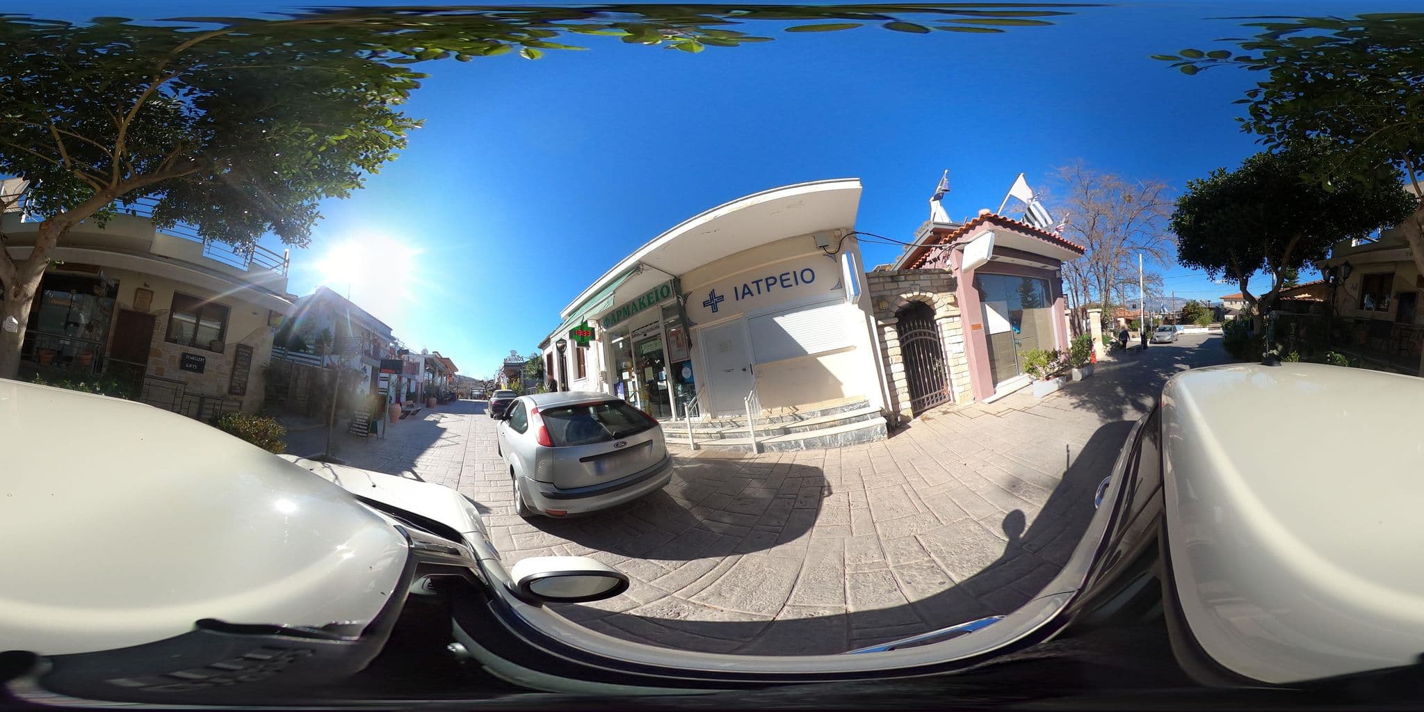 Street view near Pegasus Rooms, Arkhaía Kórinthos — © cedionysis (CC BY-SA · Mapillary)