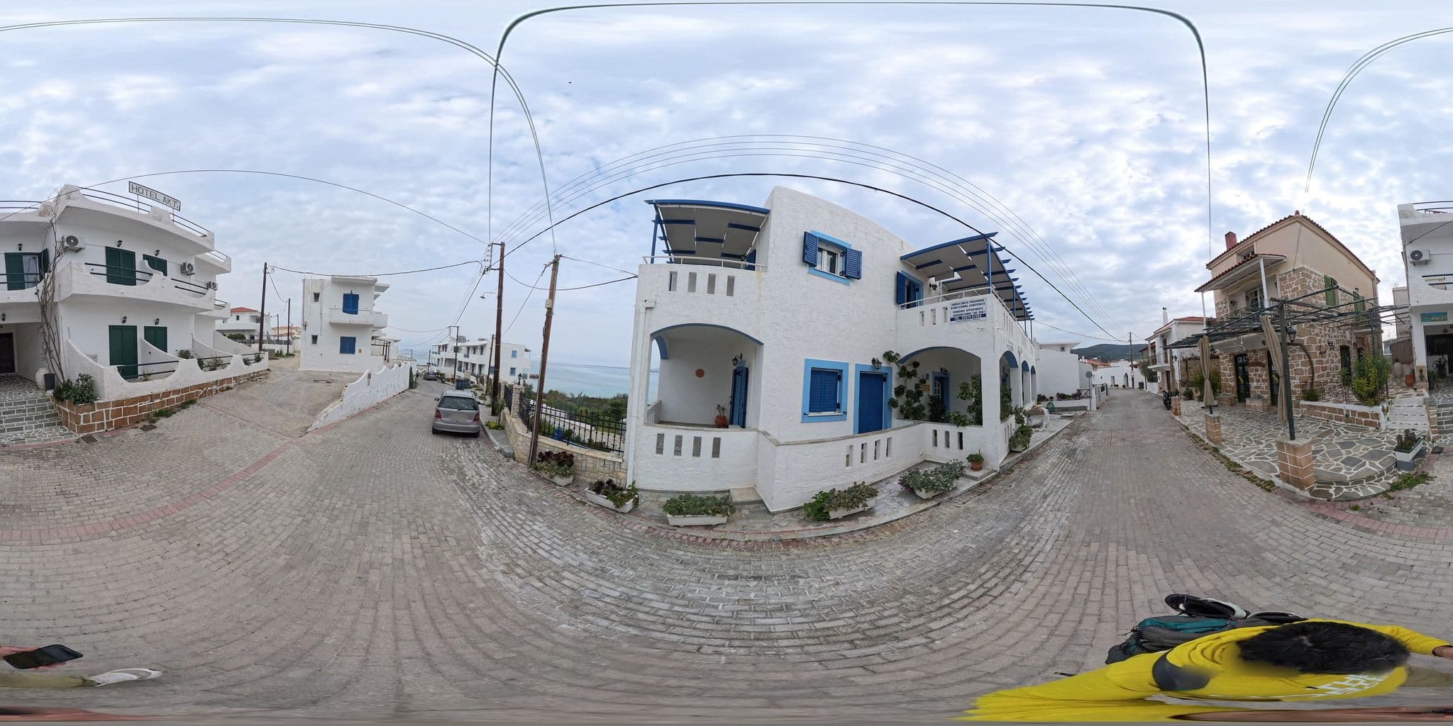 Street view near Akti, Agkístri — © NickGar (CC BY-SA · Mapillary)