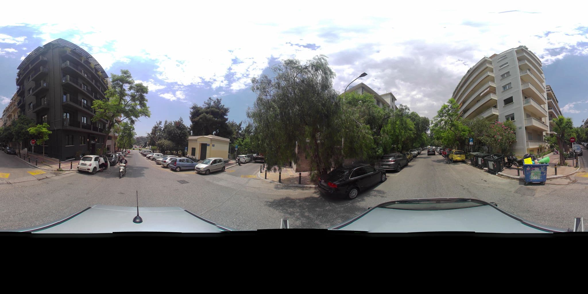 Street view near The Modernist Athens, Zográfos — © zaf3kala (CC BY-SA · Mapillary)