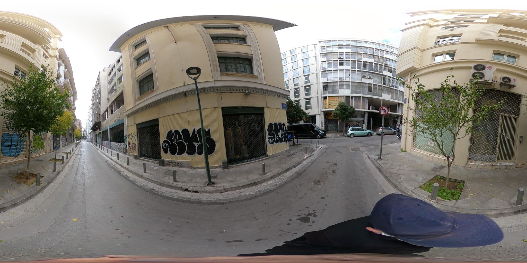 Street view near Grecotel Pallas Athena, Athens