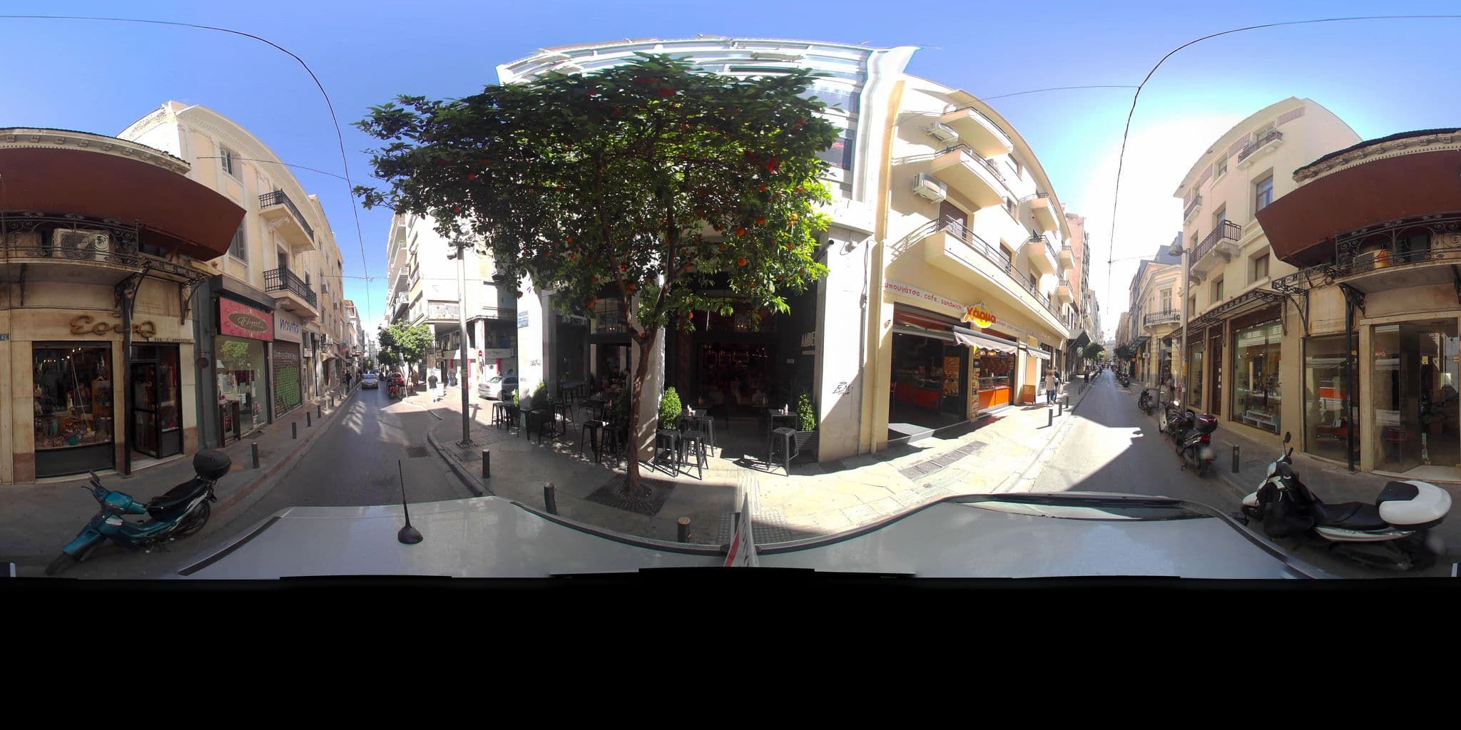 Street view near Leochares Lifestyle Apartments, Athens