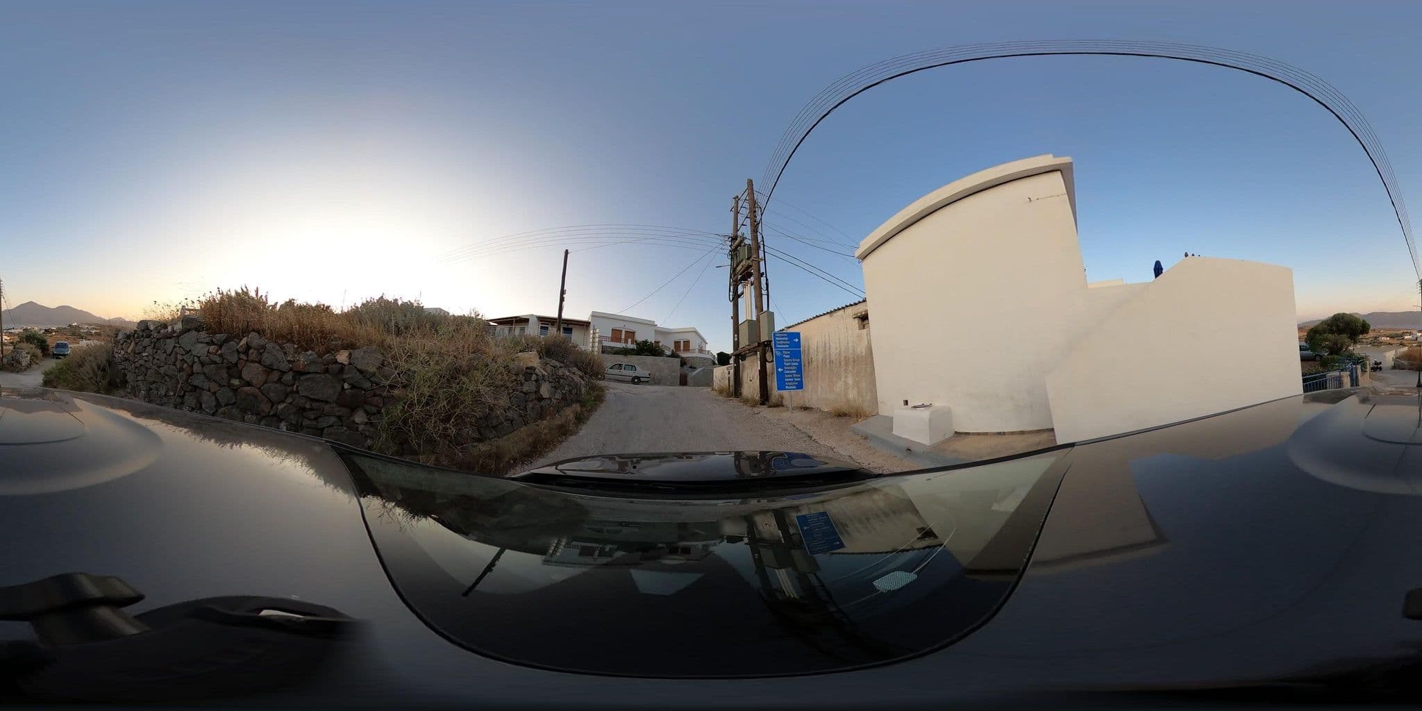 Street view near Geo Houses, Adámas