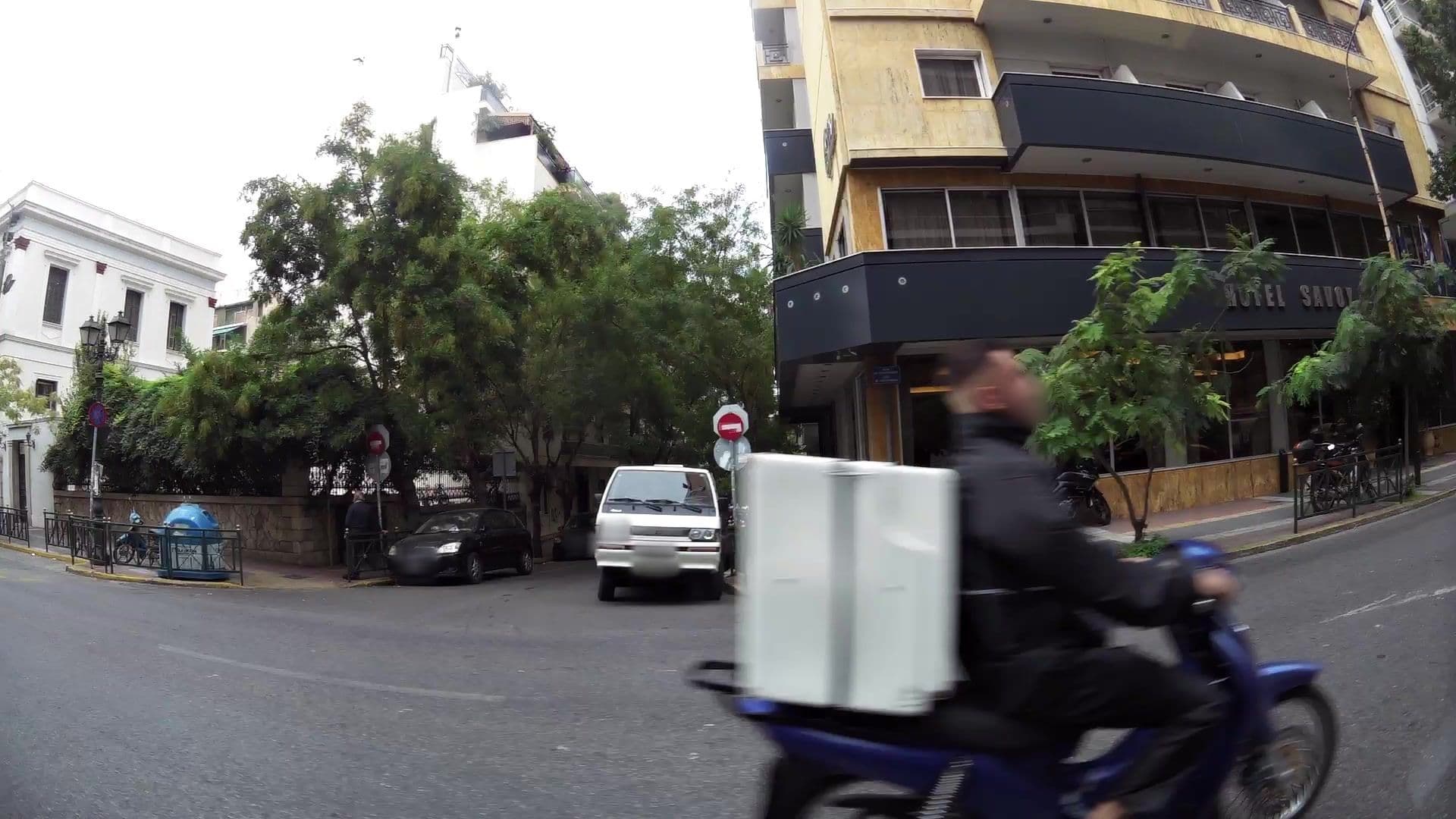 Street view near Savoy Hotel, Piraeus — © kaartcam (CC BY-SA · Mapillary)