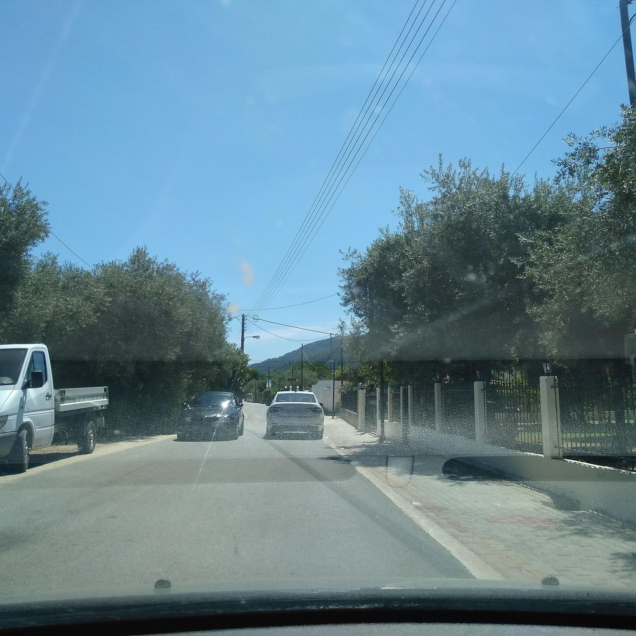 Street view near Villa Dimitrios, Níkiti